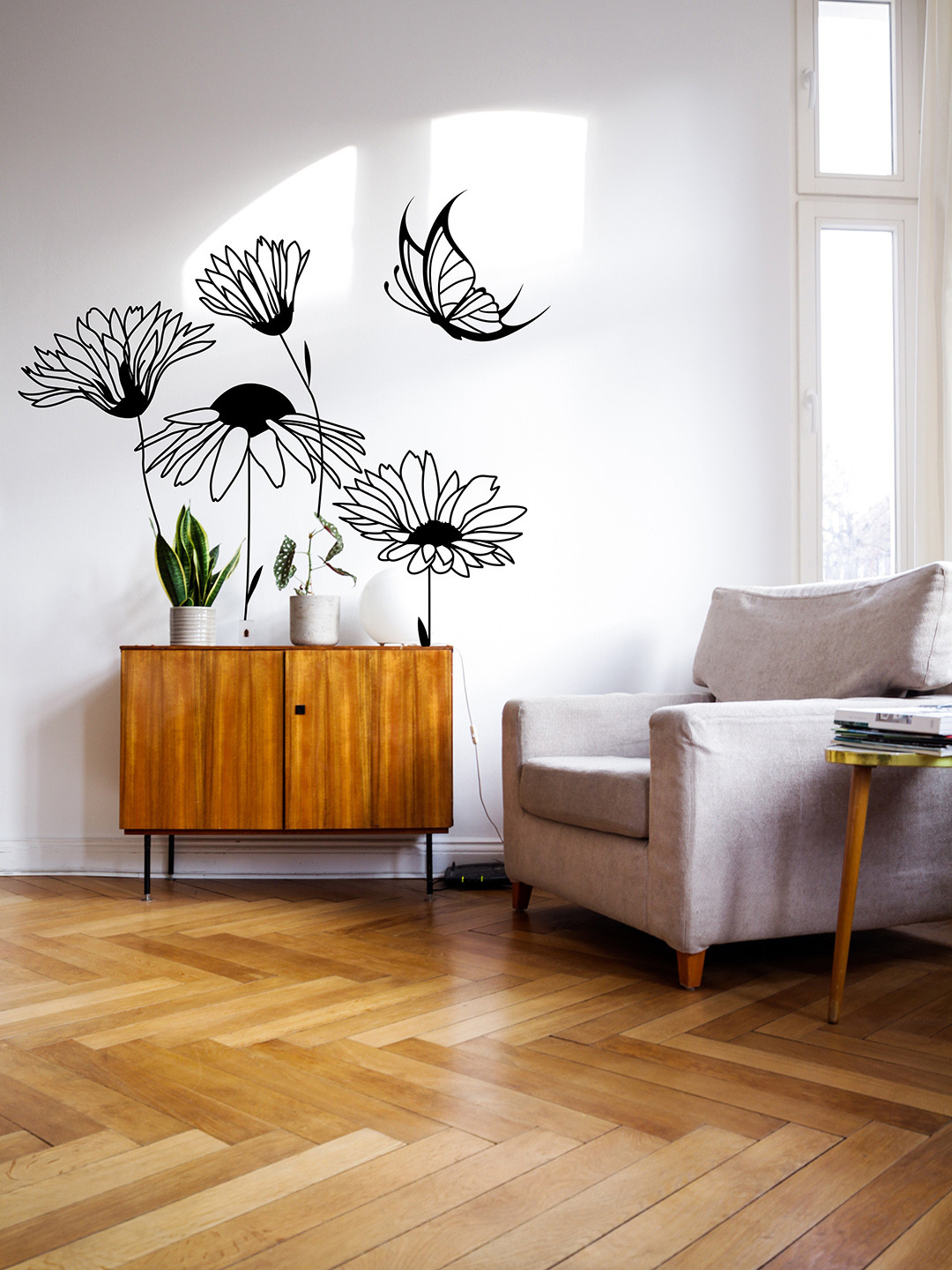 RANGOLI Black Butterfly Paradise Wall Sticker