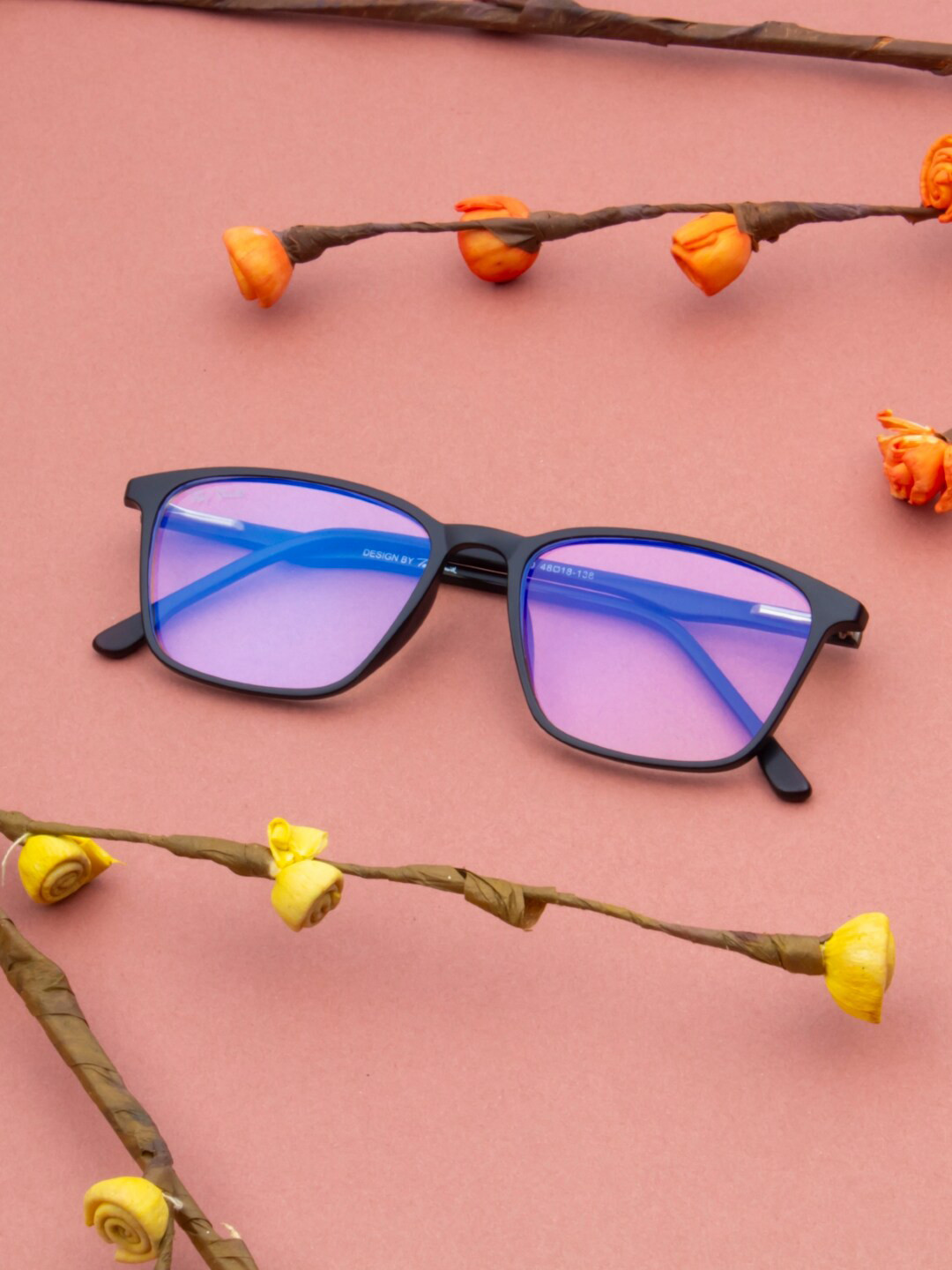 Ted Smith Unisex Black Full Rim Wayfarer Frame TS-96610