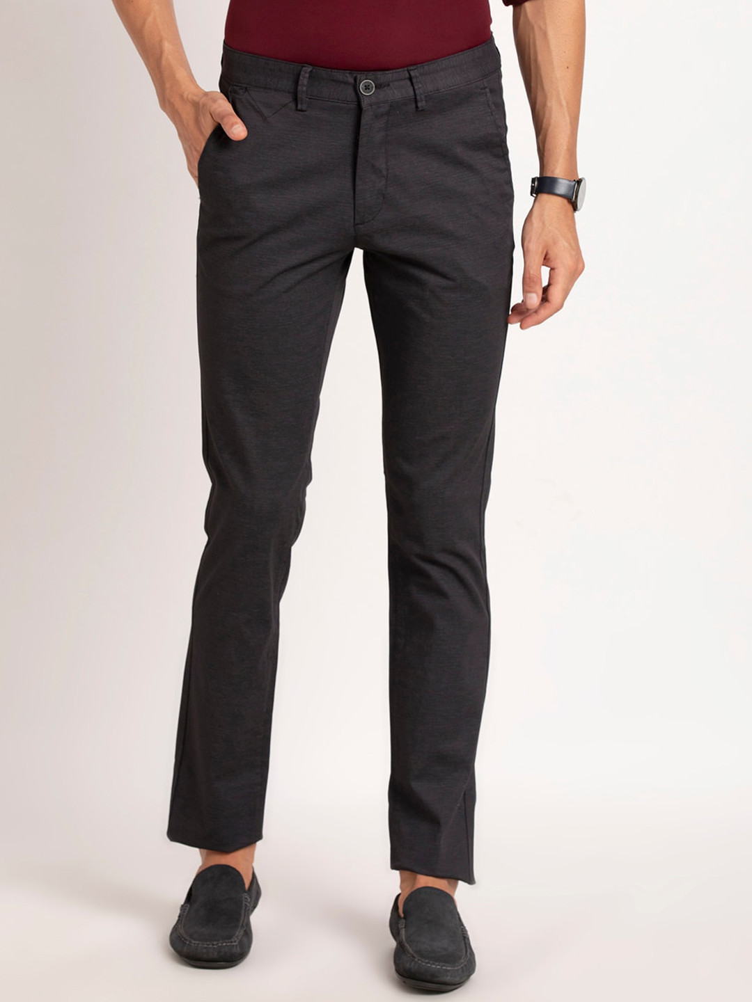 Turtle Narrow Fit Flat Front Regular Trousers