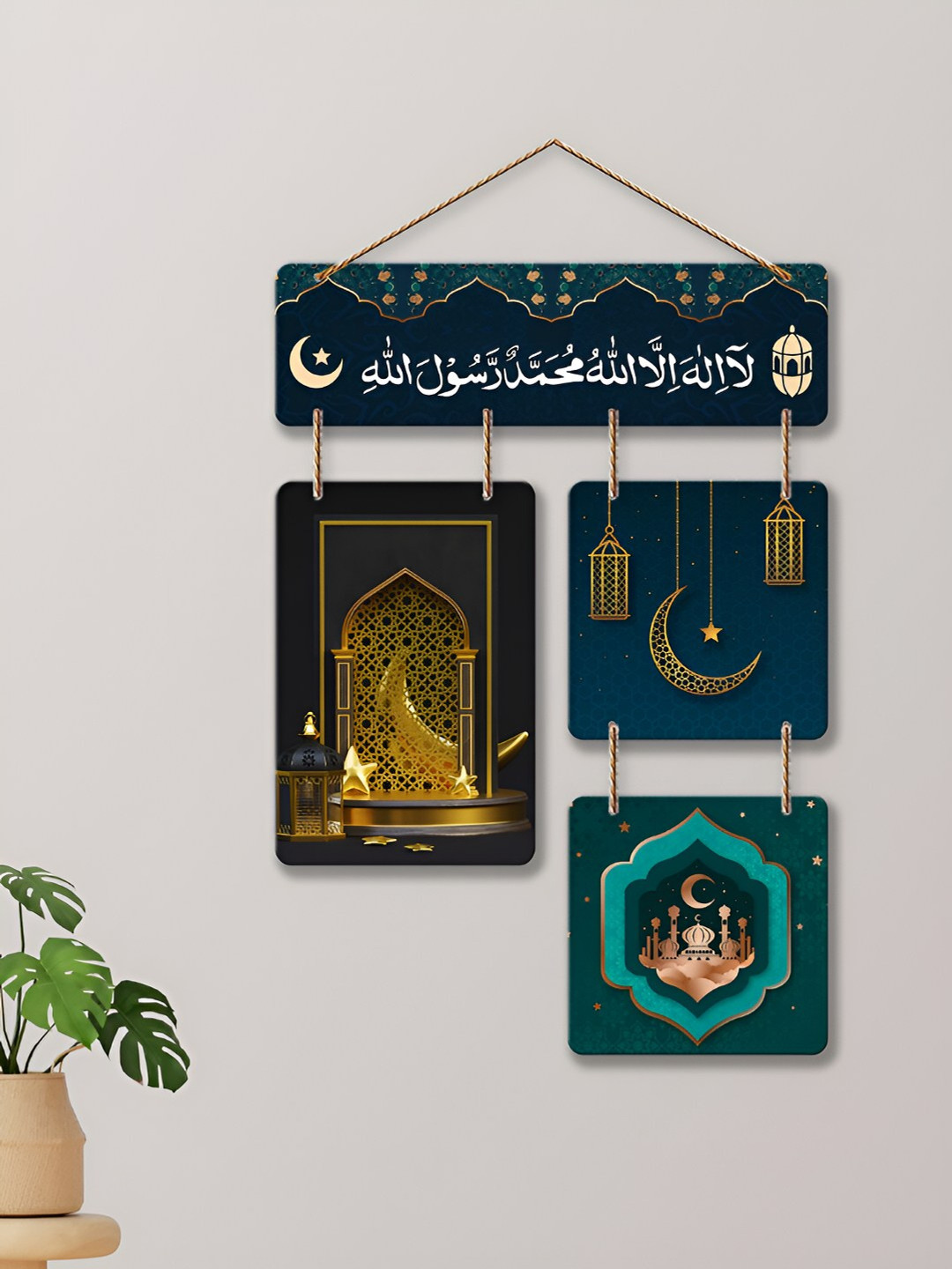 ArtVibes High-Quality MDF Matte Hanging Hall Spiritual Wall Decor-21In