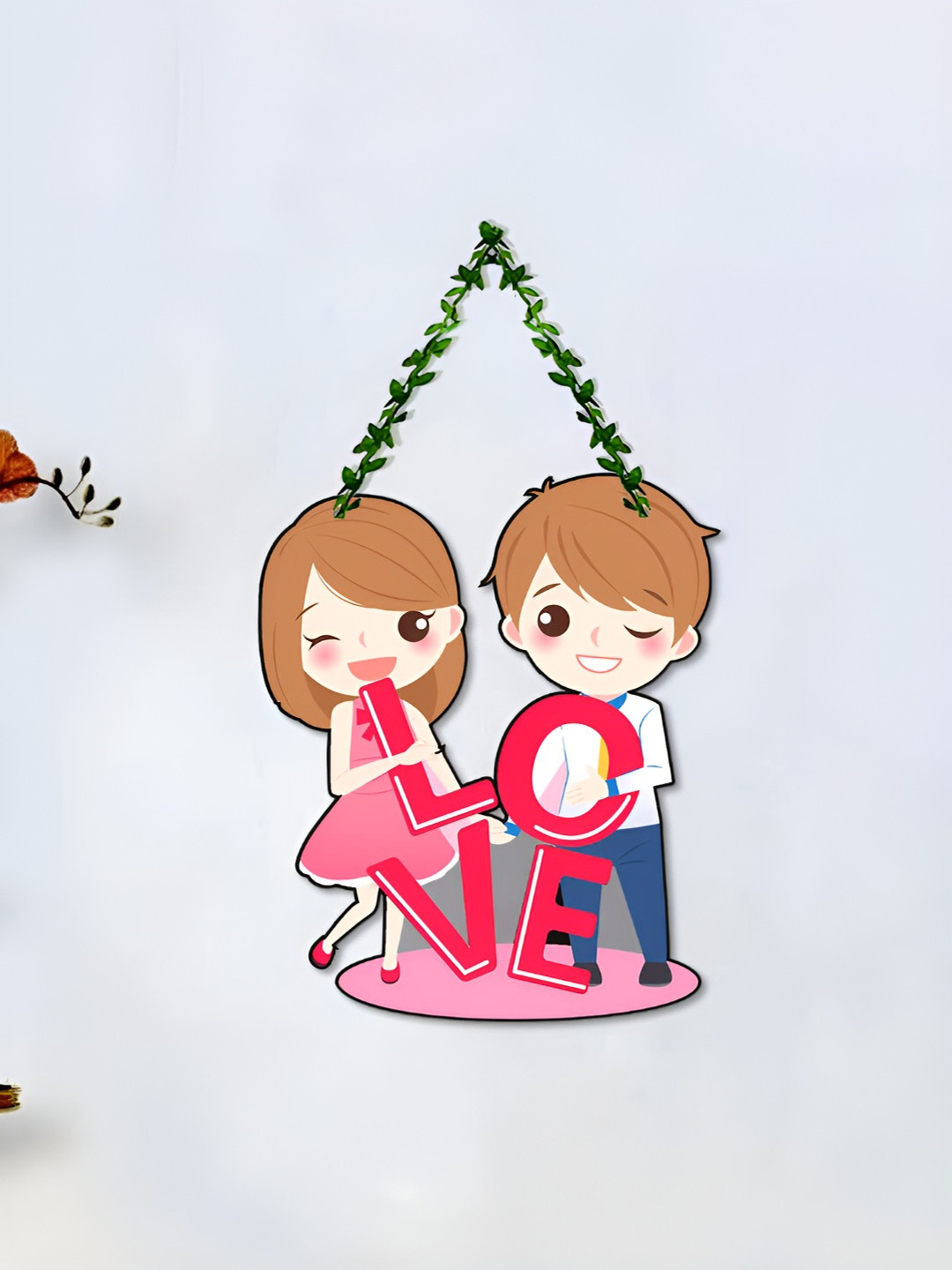 ArtVibes Wood Glossy Hanging Bedroom Wall Hangings-16In