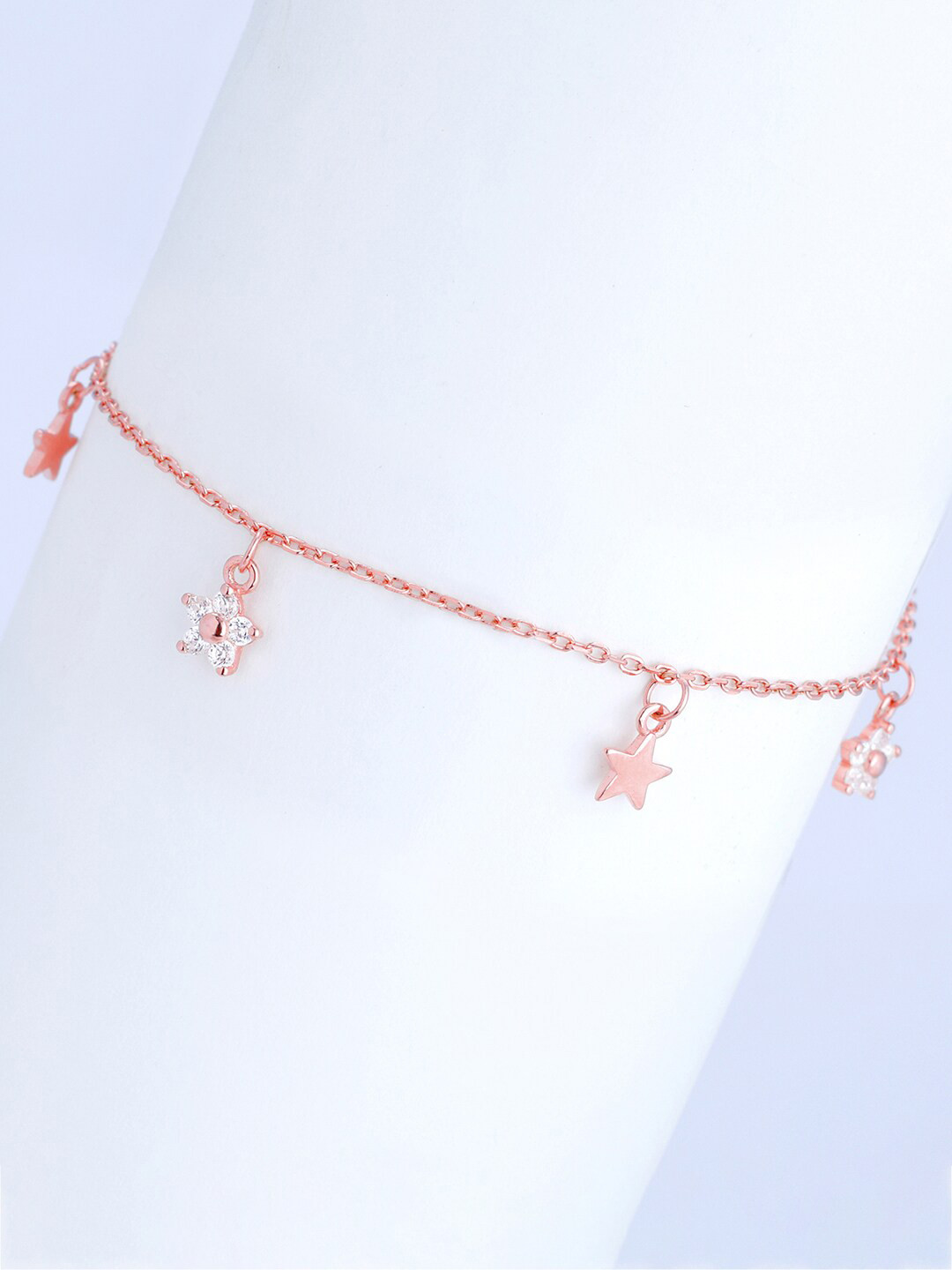 GIVA 925 Silver Rose Gold Starlit Dreams Bracelet