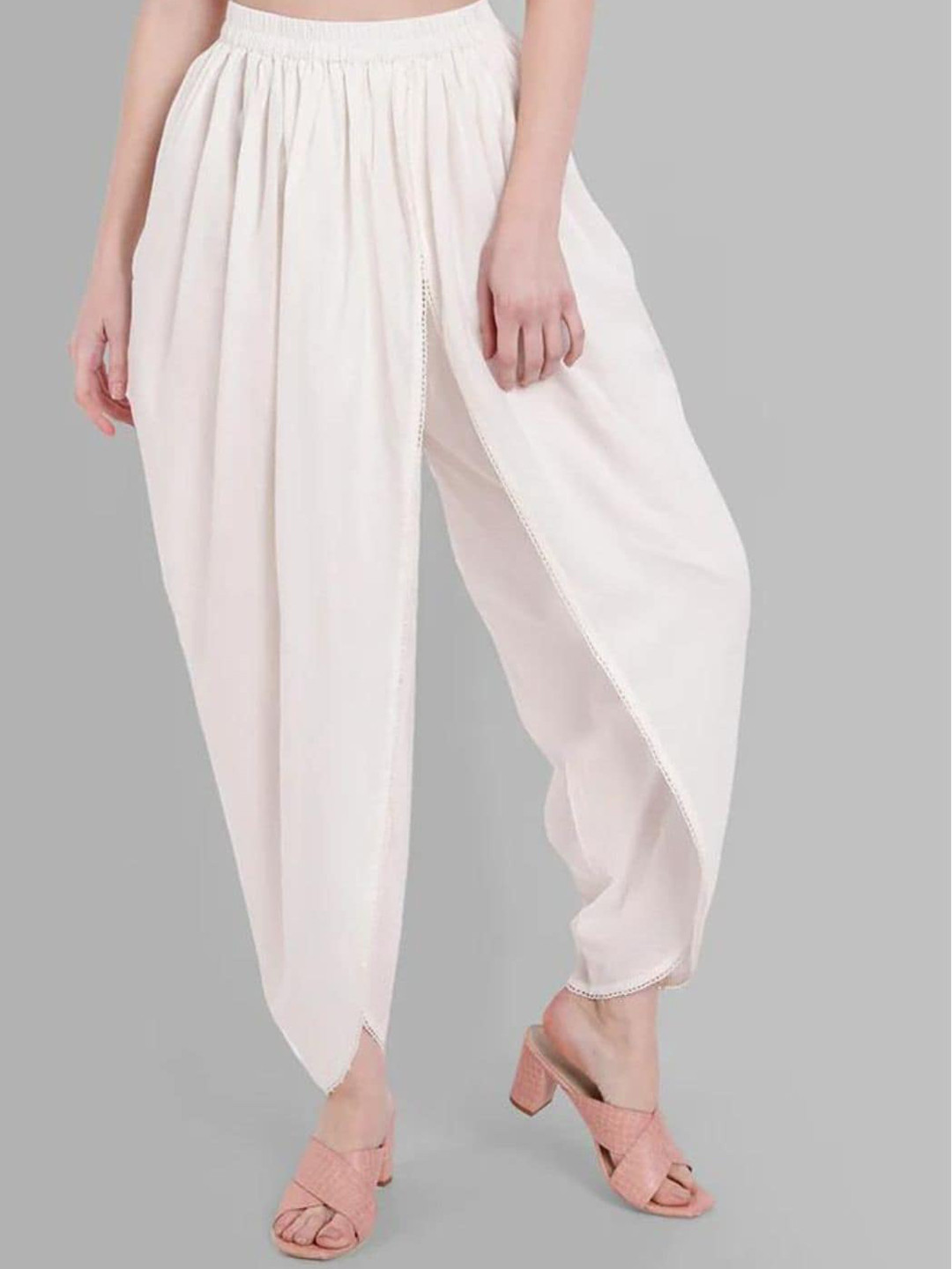 Mera Rang Women Loose Fit Pure Cotton Tulip Pant