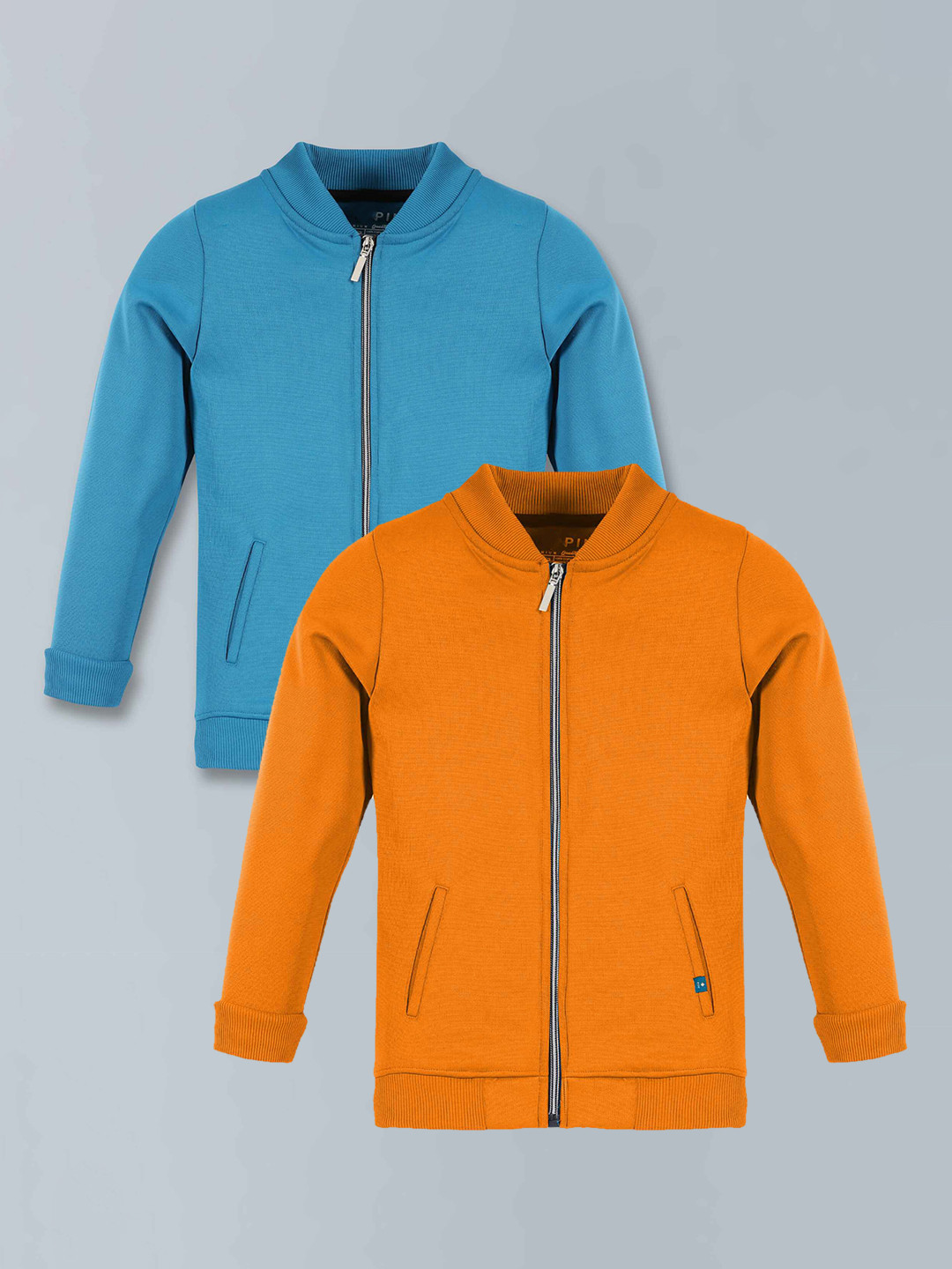 3PIN Boys Pack Of 2 Fleece Lightweight Bomber Jackets