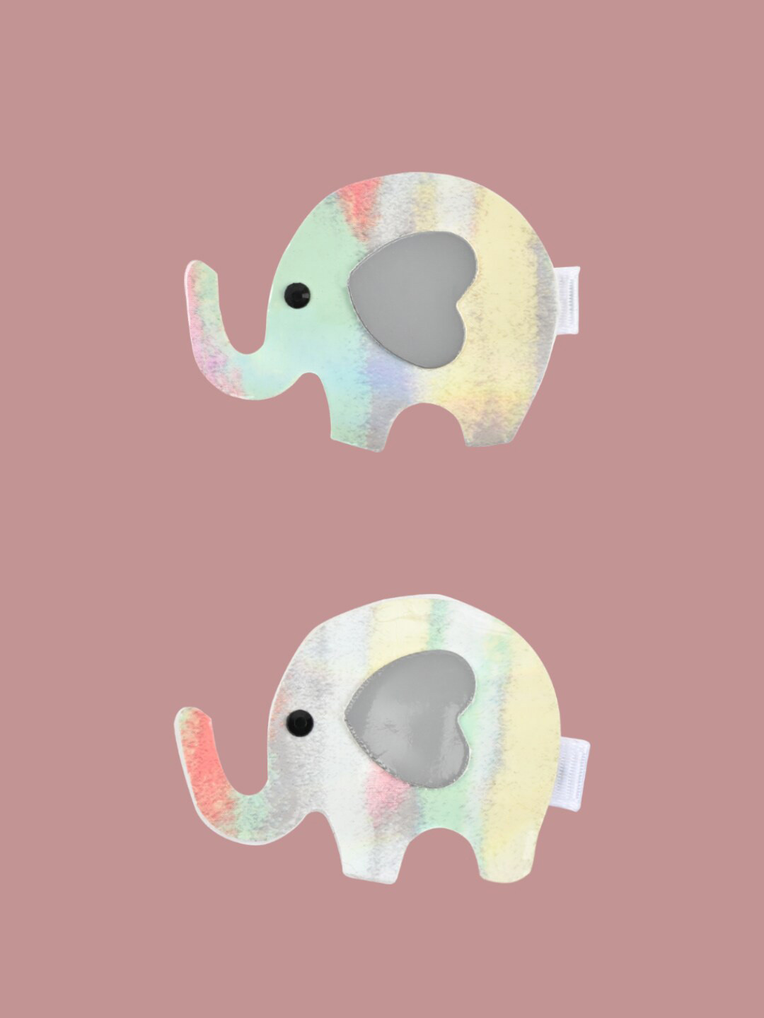 Aye Candy Girls Set Of 2 Elephant Alligator Hair Clip