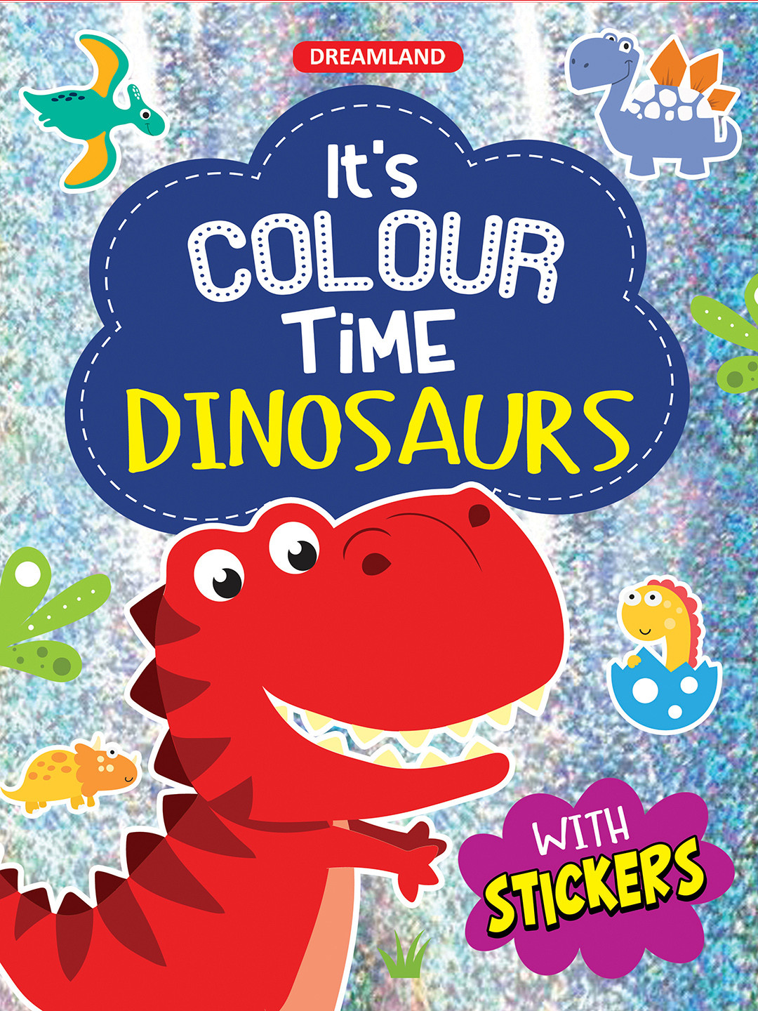 Dreamland Kids Dinosaur Colour With Stickers