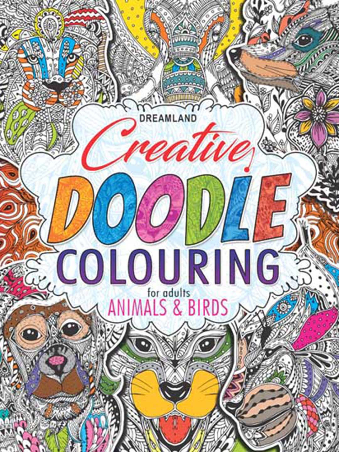 Dreamland Kids Creative Doodle Animals & Birds Colouring Book