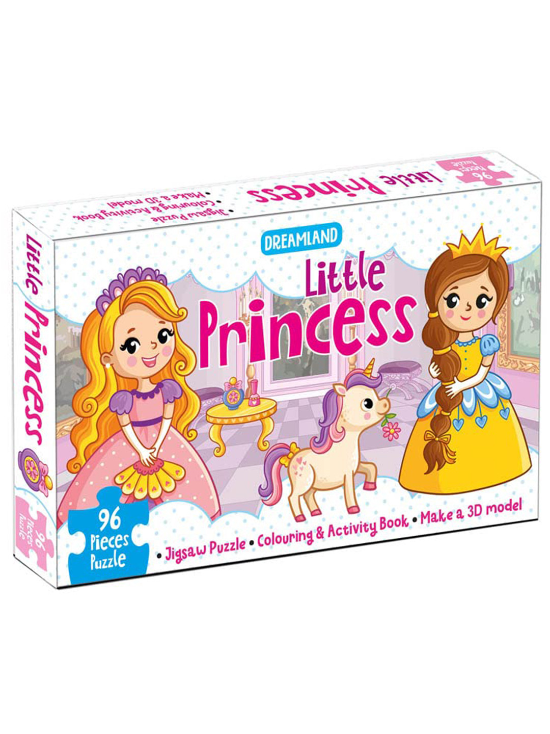 Dreamland Kids Little Princess Jigsaw Puzzle 3D Colouring Book