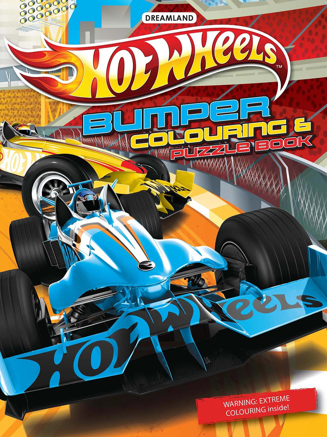 Dreamland Hot Wheels Bumper Colouring & Puzzle Book
