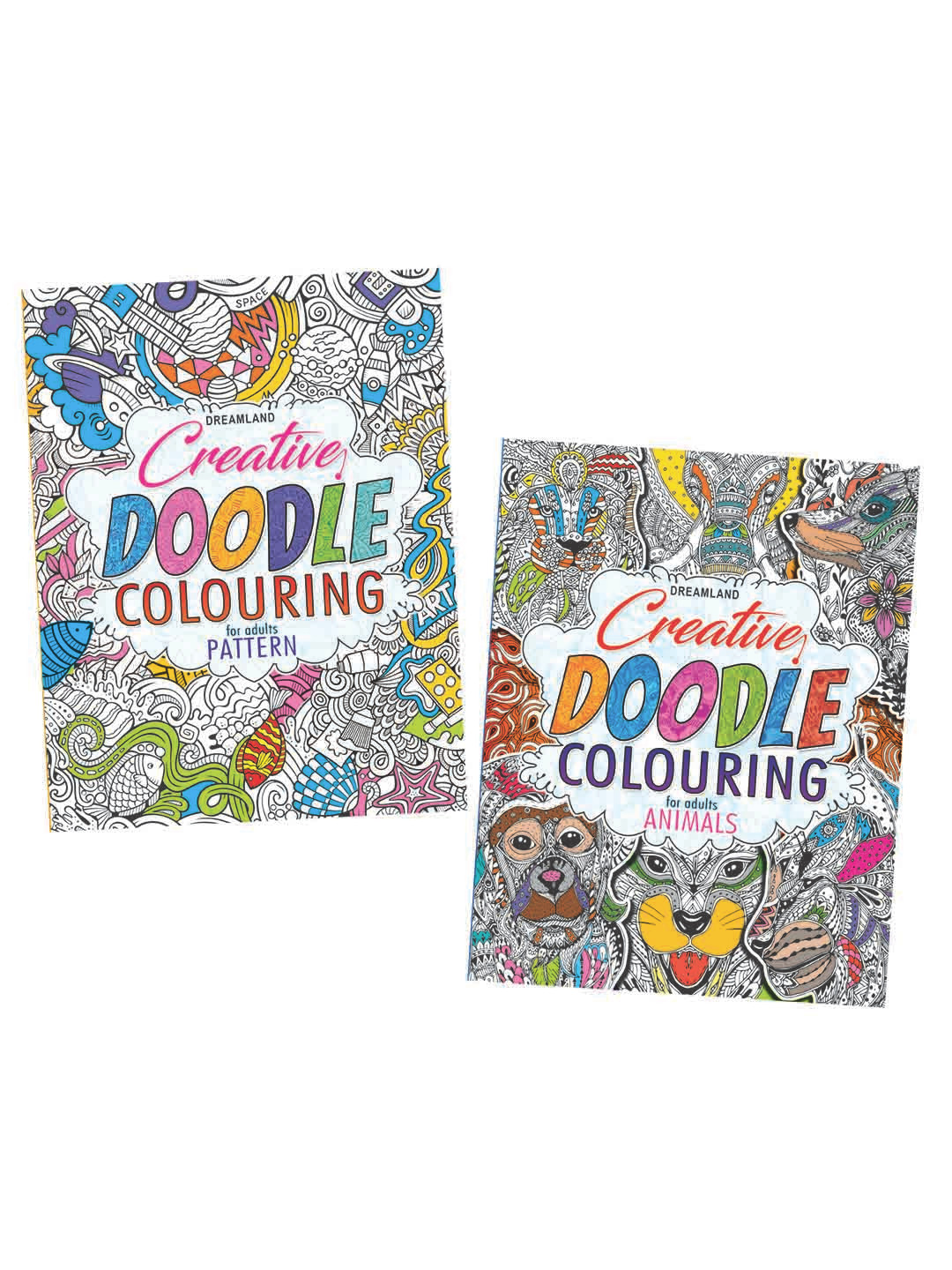 Dreamland Kids Creative Doodle Colouring Books - (2 Titles)