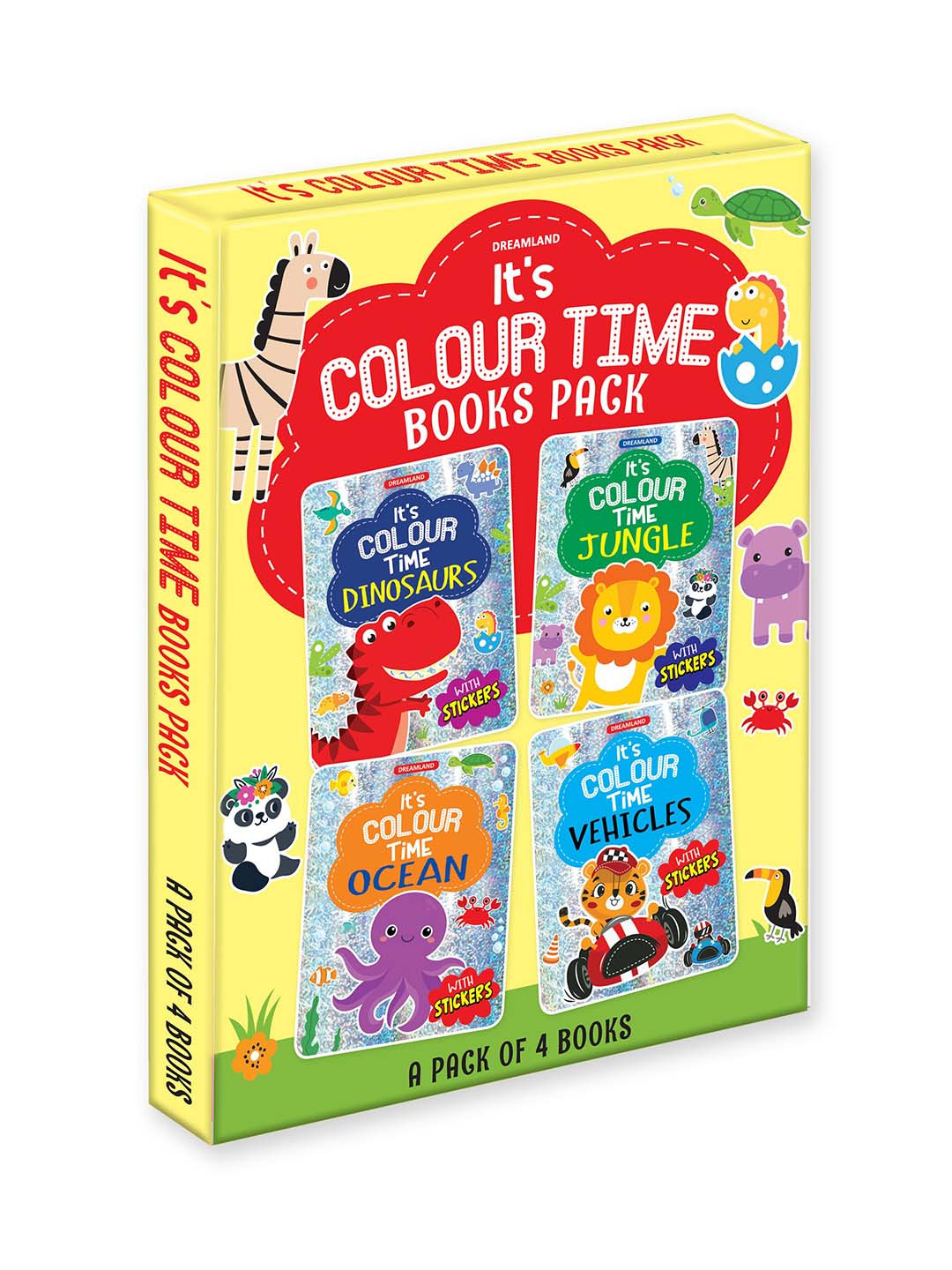 Dreamland Set Of 4 Colouring Book