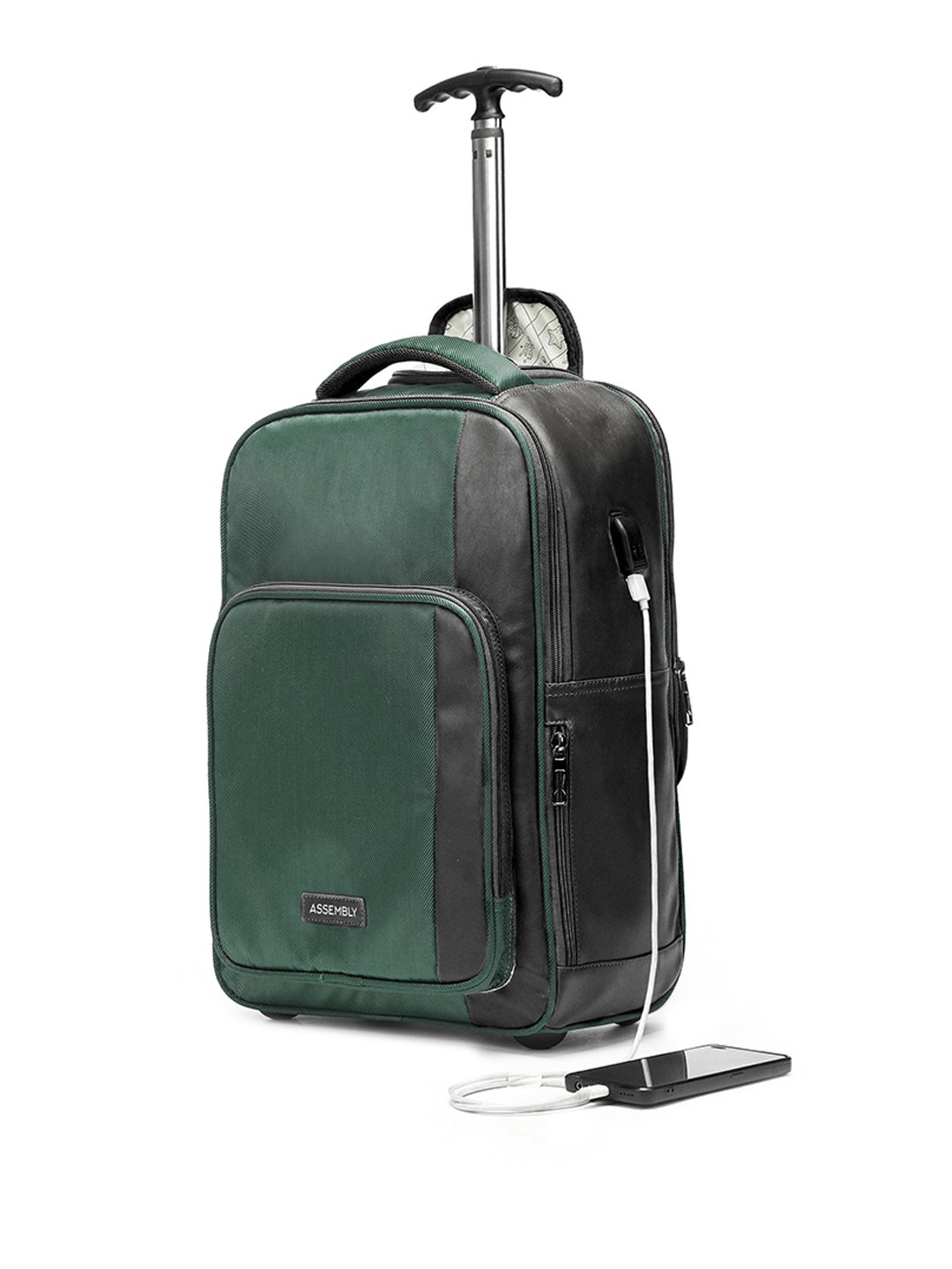 Assembly Jetson Green Premium Laptop Trolley Bag fits upto 16 inch laptop | 30 Liters
