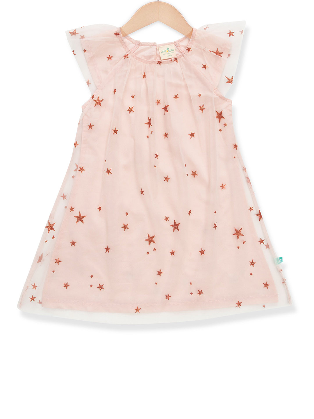 JusCubs Girls Self Design A-Line Knitted Dress