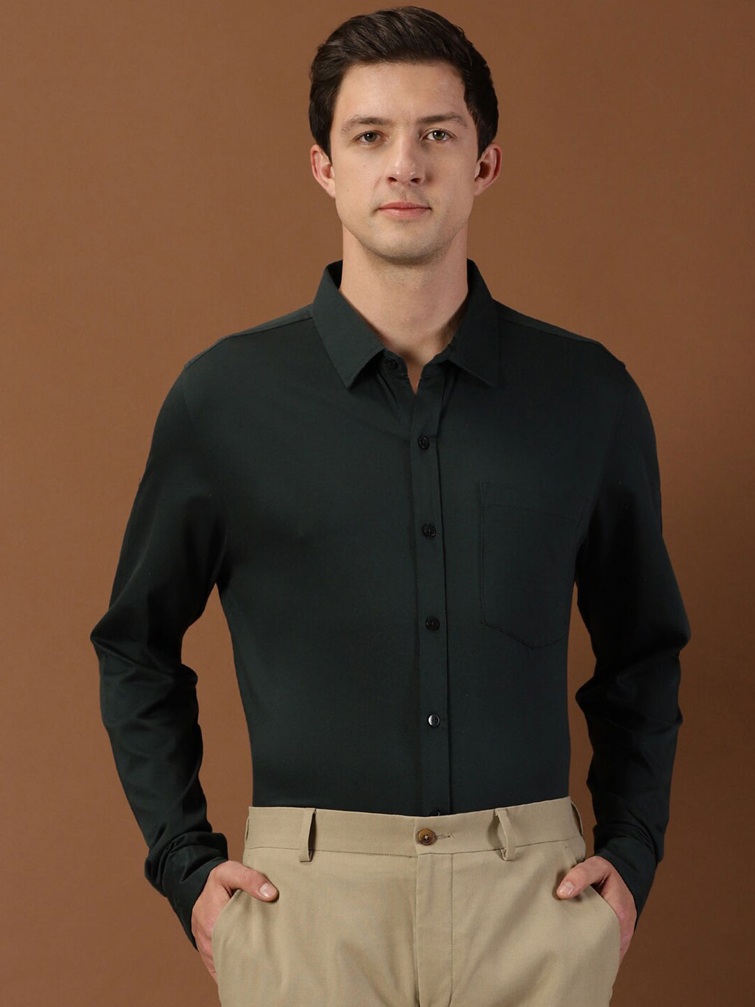 INVICTUS Cotton Original Slim Fit Opaque Formal Shirt