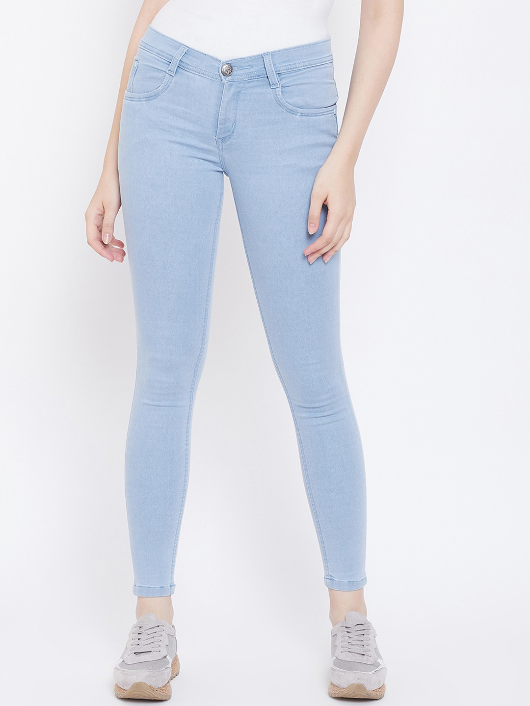 Buy Nifty Women Skinny Fit Mid Rise Clean Look Stretchable Denim