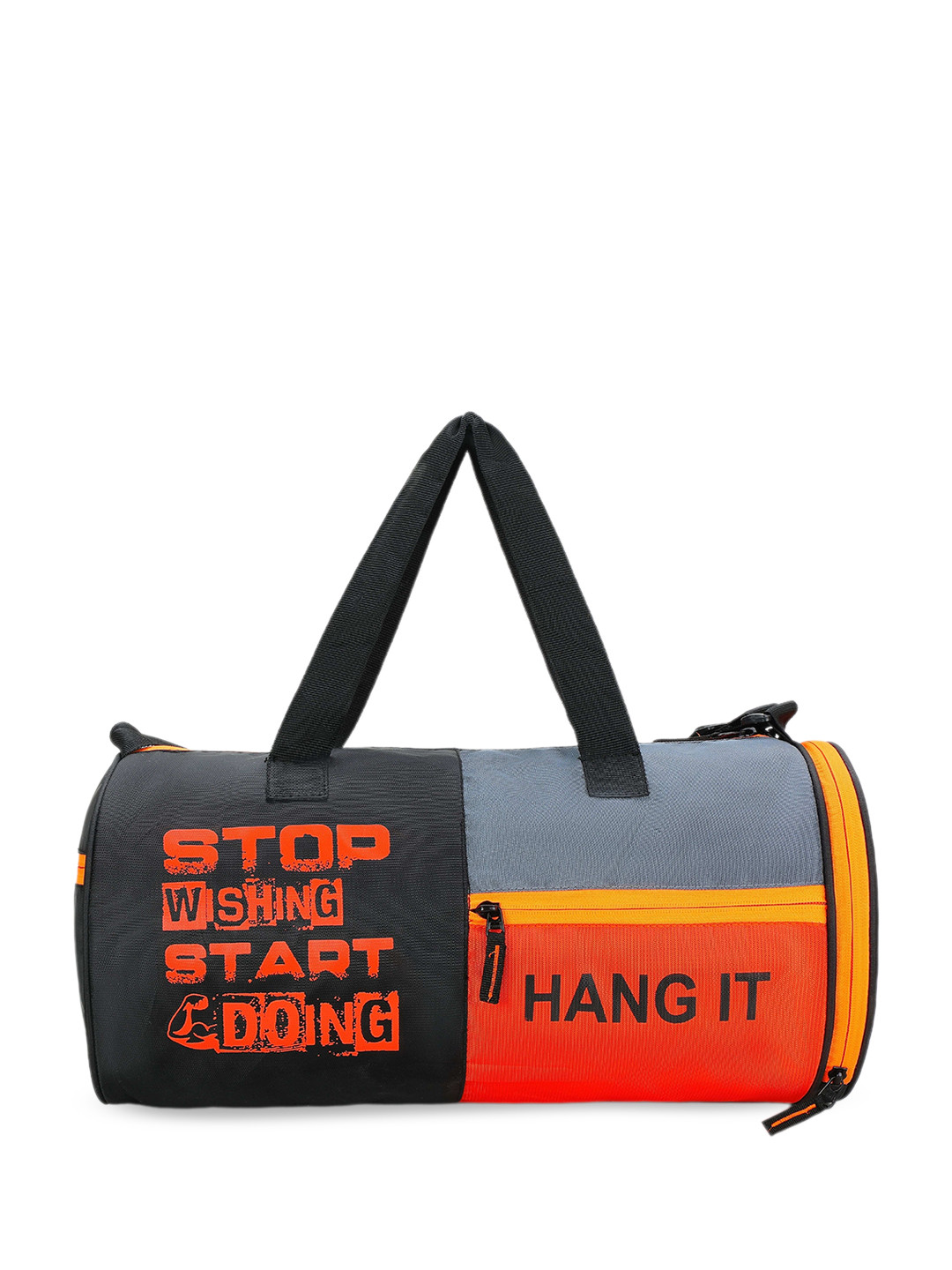 Body Smith Printed Water Resistance Shoe Compartment Duffle Gym Bag