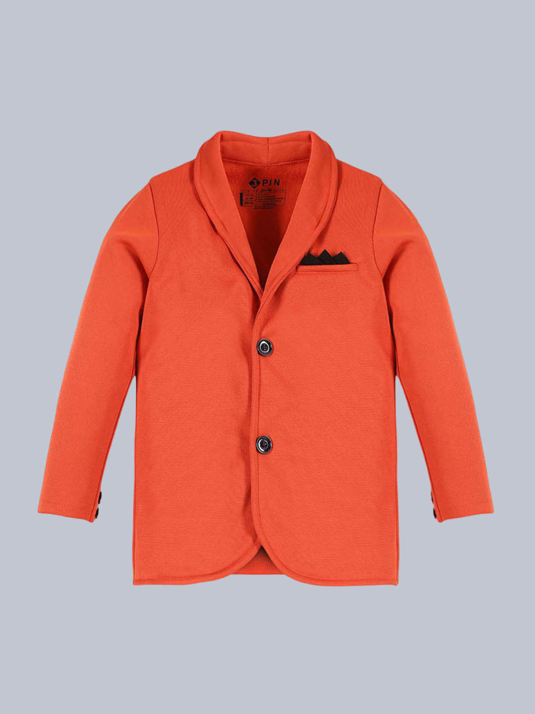 3PIN Boys Shawl Collar Single-Breasted Fleece Blazer