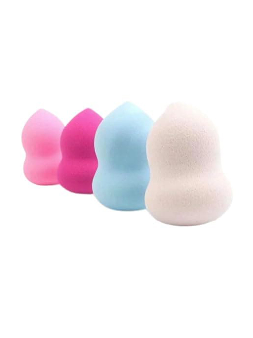 CHANDERKASH Set Of 4 Dab & Blend Beauty Makeup Sponge - Light Pink-Pink-Blue-White