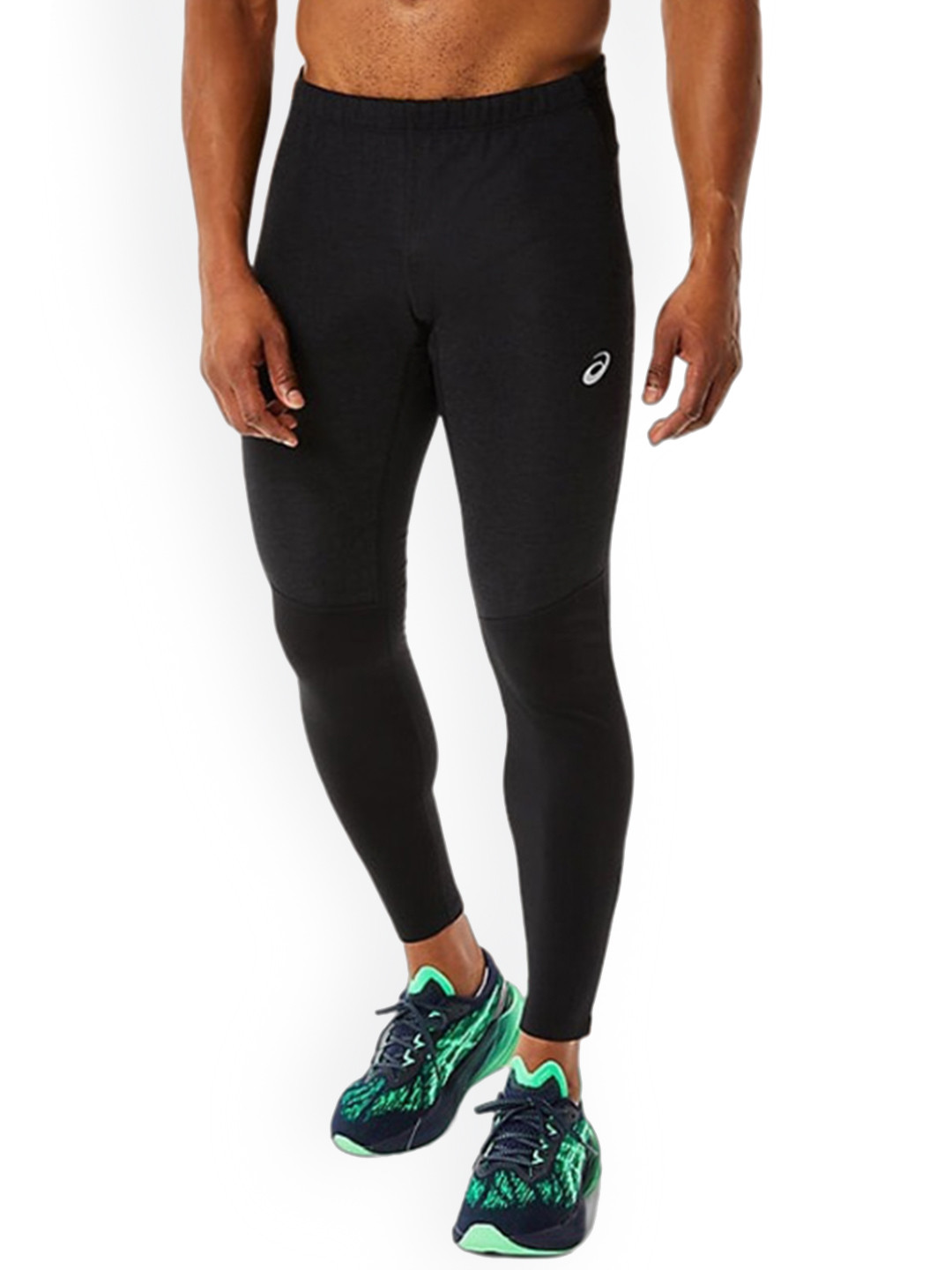 ASICS Winter Run Men Brand Logo Printed Ankle Length  Tights