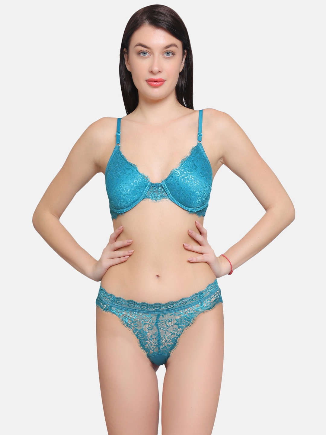 CURWISH Eyelash Lace Bikini Briefs