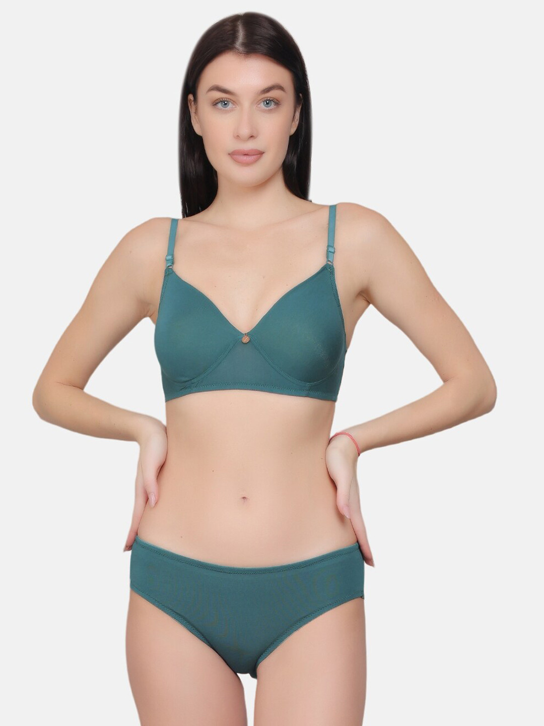 CURWISH Lightly Padded Modal Lingerie Set