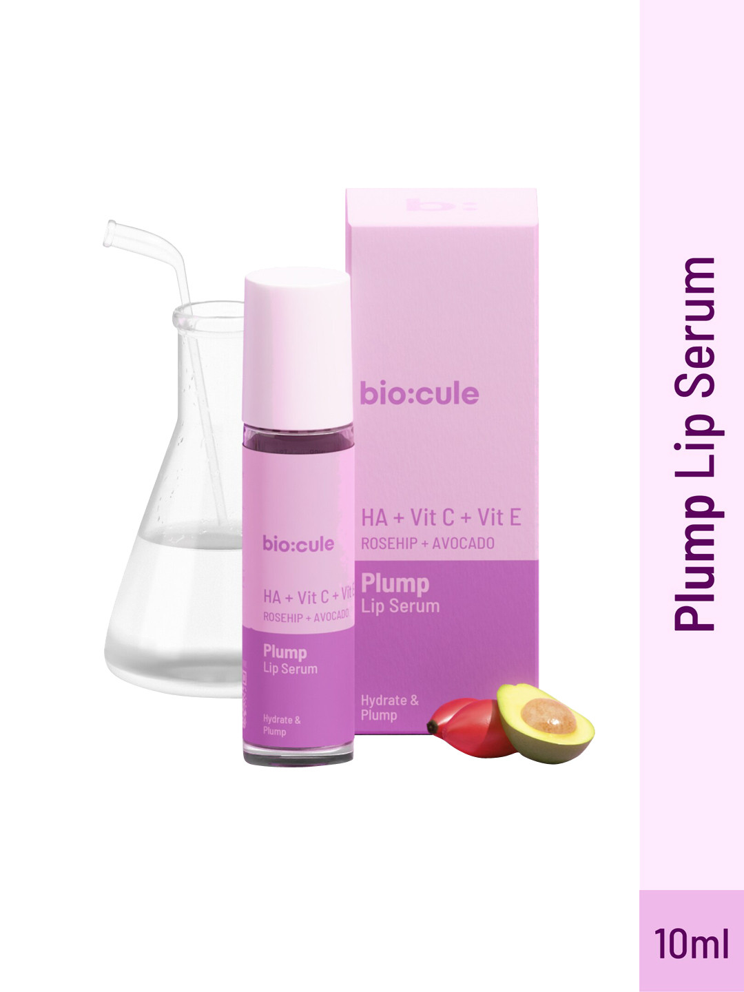 biocule HA + Vitamin C + Vitamin E + Rosehip + Avocado  Plump Lip Serum -10ml