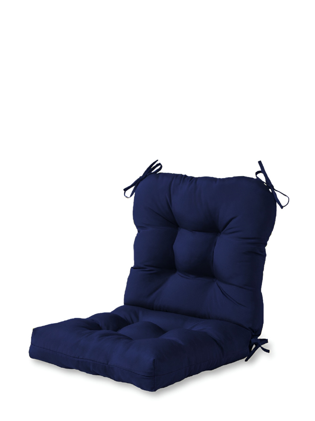 DADDY COOL 2 Pcs Navy Blue Quilted Chair Pads