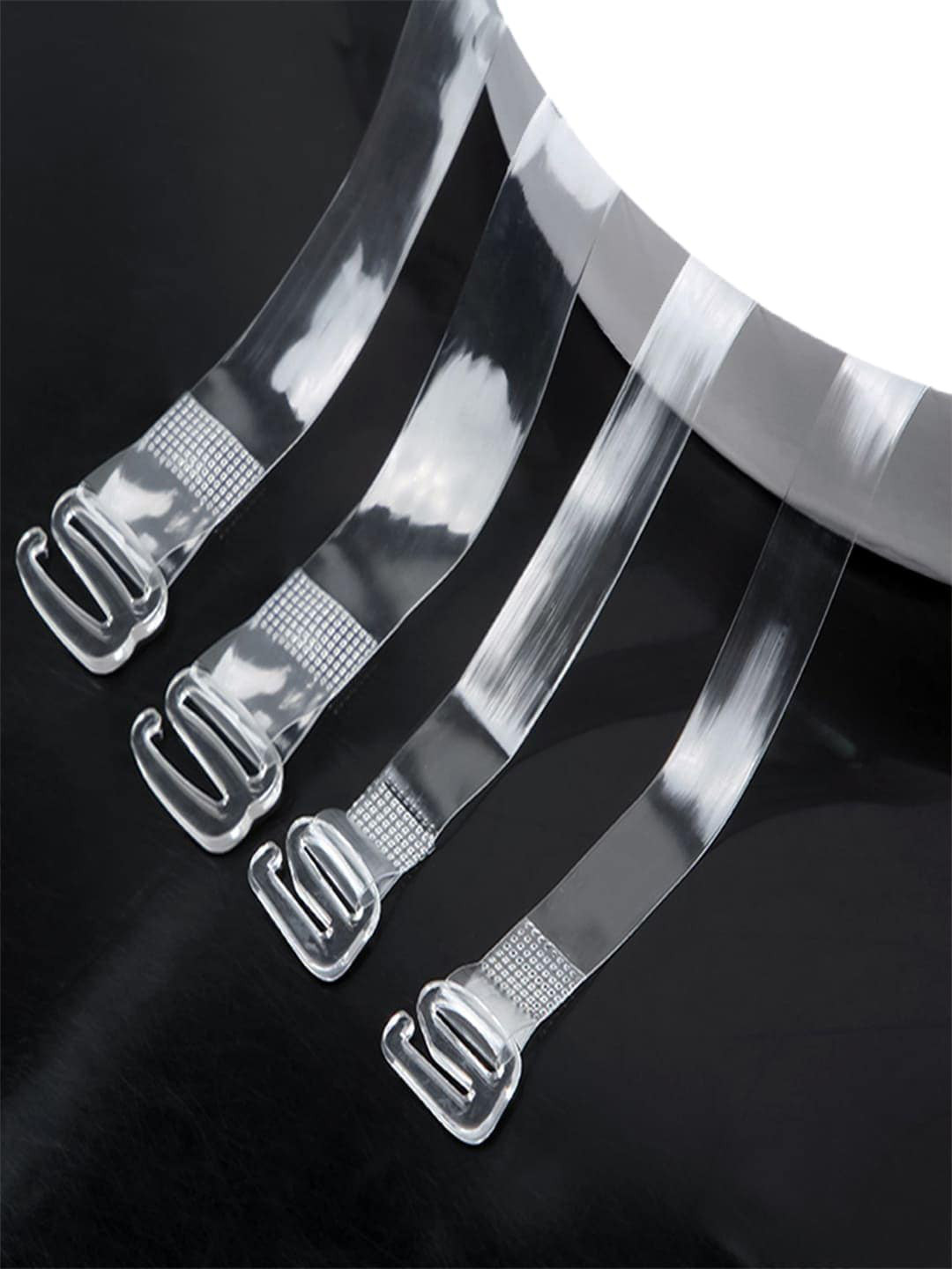 VAGHBHATT 2-Pcs Silicone Bra Replacement Transparent Adjustable Straps