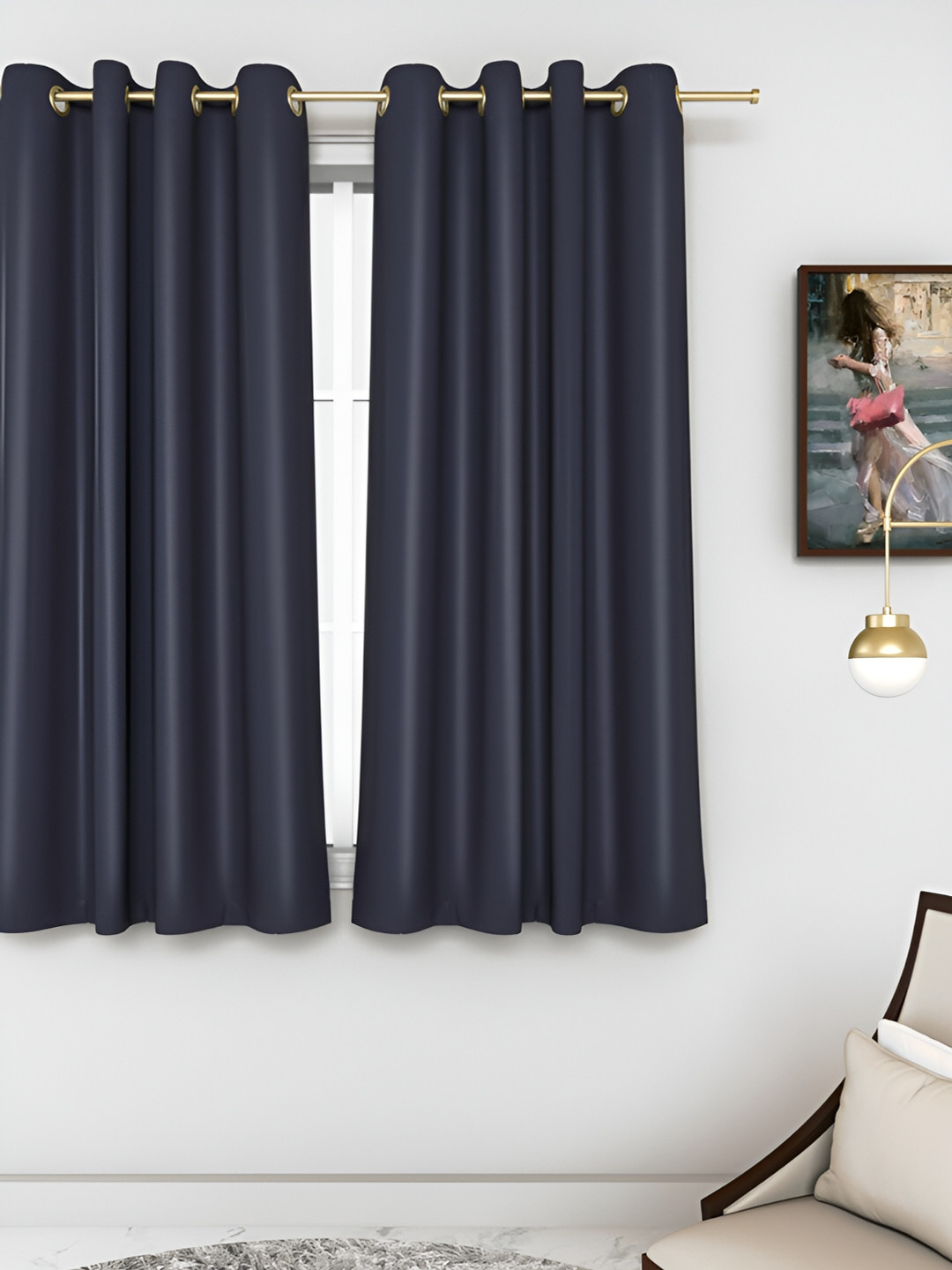 THE CONVERSION Black & Black Out Window Curtain