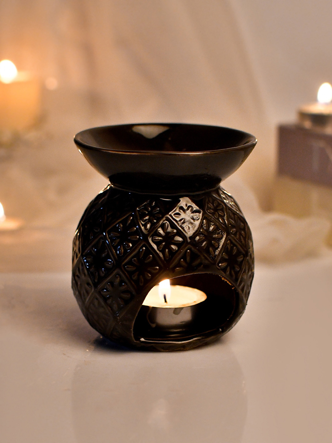 TAYHAA Zen Black Ceramic Aroma Oil Diffuser