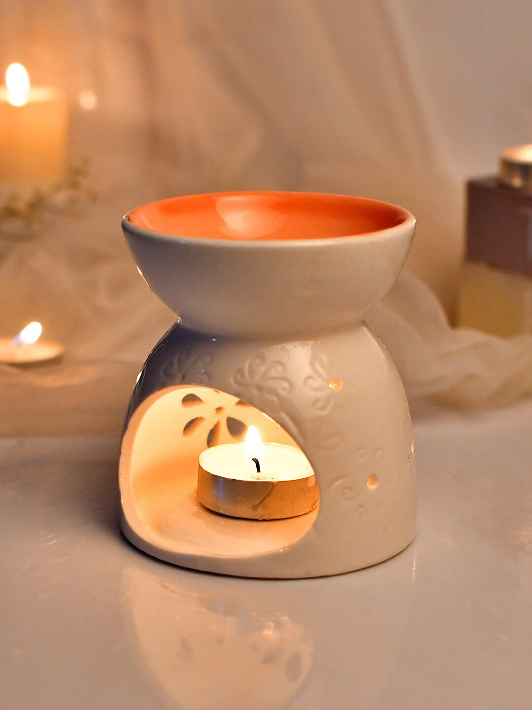 TAYHAA Blissful White Ceramic Aroma Oil Diffuser