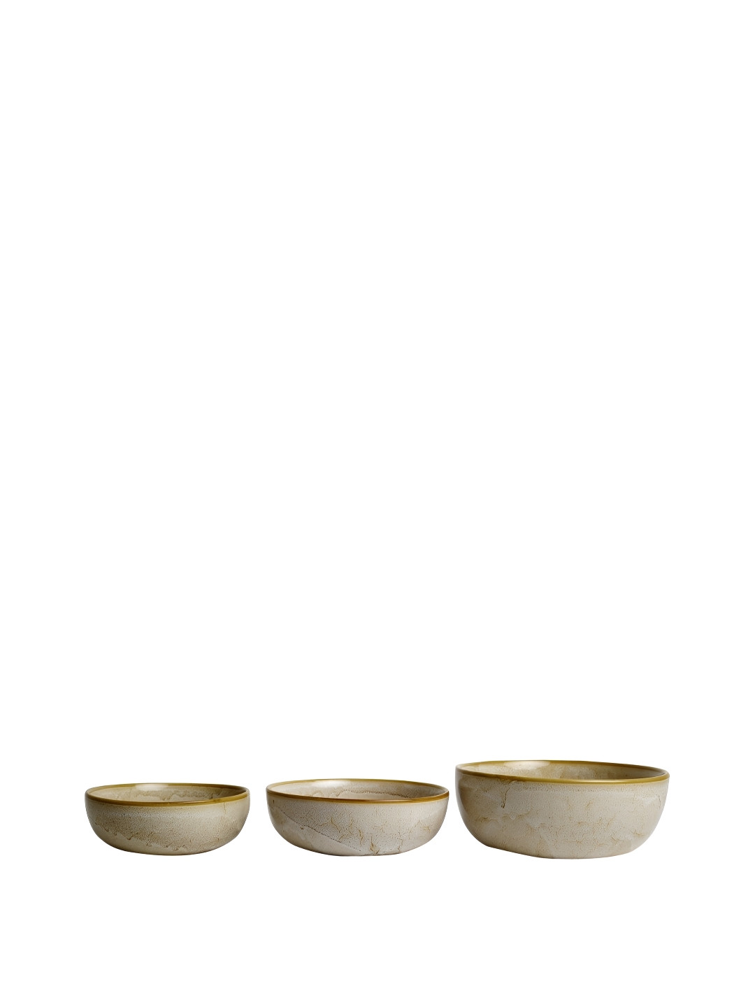 caffeine Mustard 3Pieces Ceramic Serving Casserole