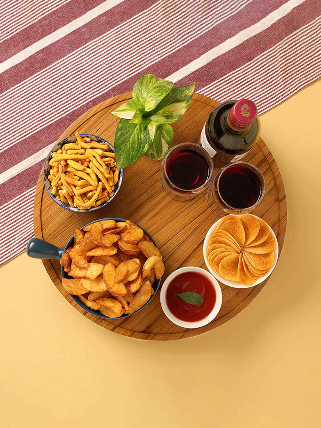 Utopia Choice Cresta Teak Wood Lazy Susan