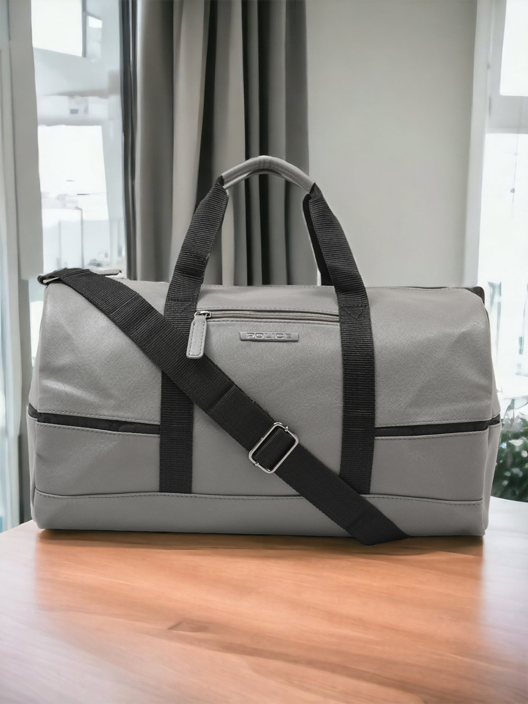 Police Leather Duffel Bag