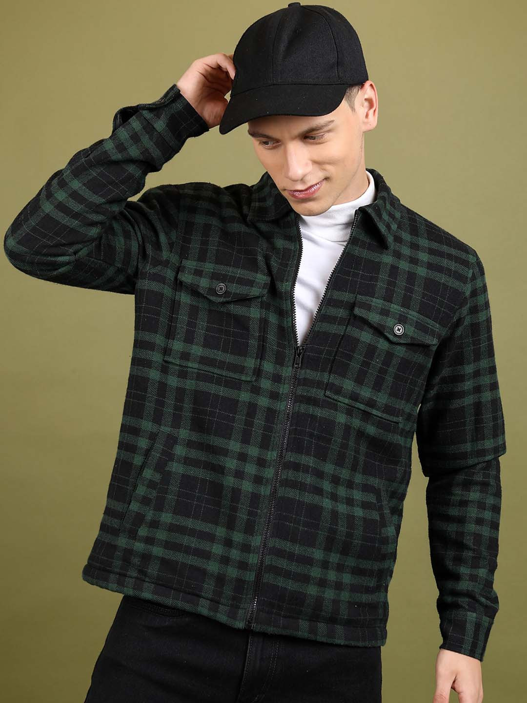 HIGHLANDER Tartan Checked Flannel Shacket