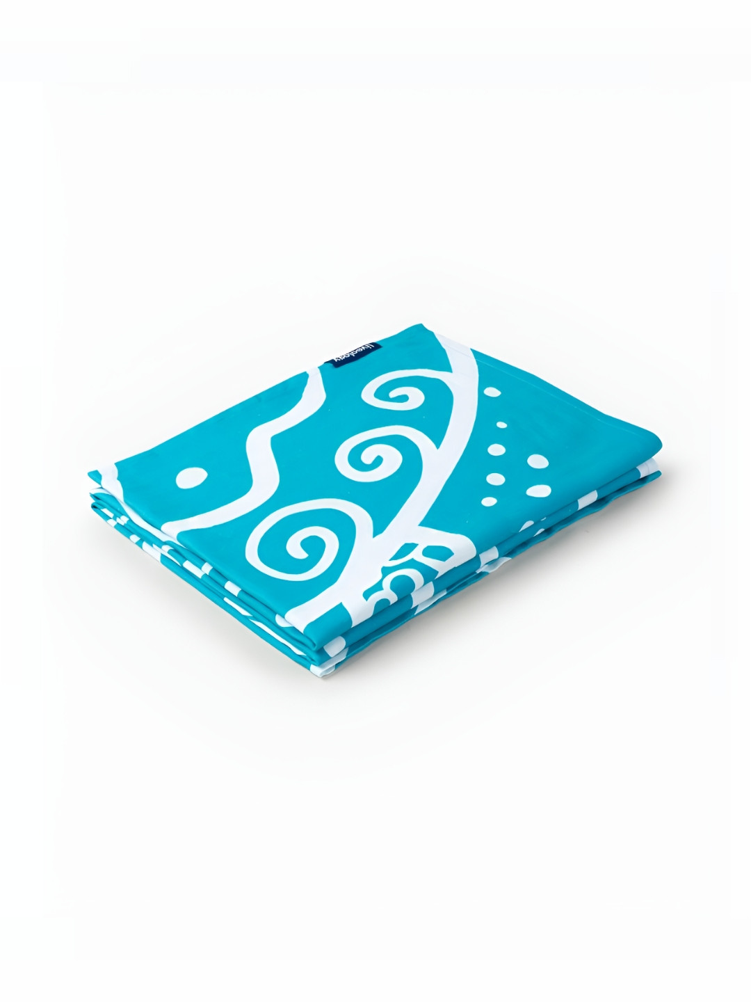 Liveology Blue White Texture Wild Ocean Printed Cotton 200 GSM Beach Towel