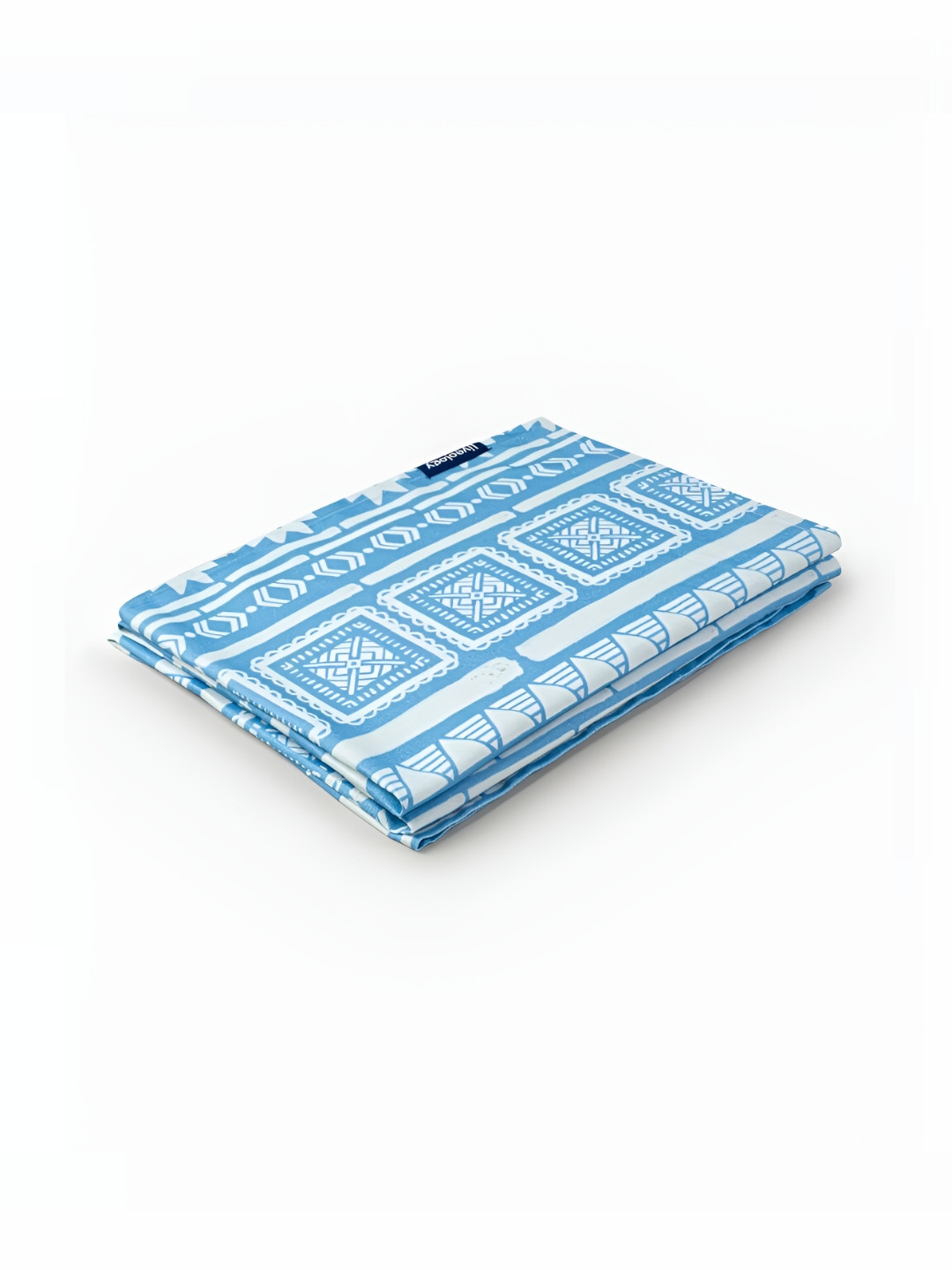 Liveology Blue White Texture Nomad Periwinkle Printed Cotton 200 GSM Beach Towel