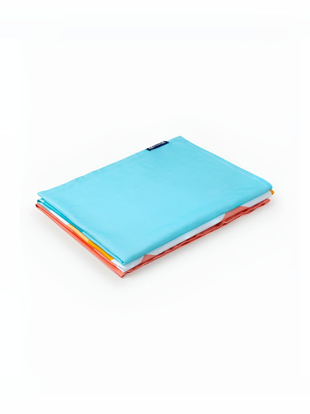 Liveology Orange Blue Texture Summer Days Cotton 200 GSM Beach Towel