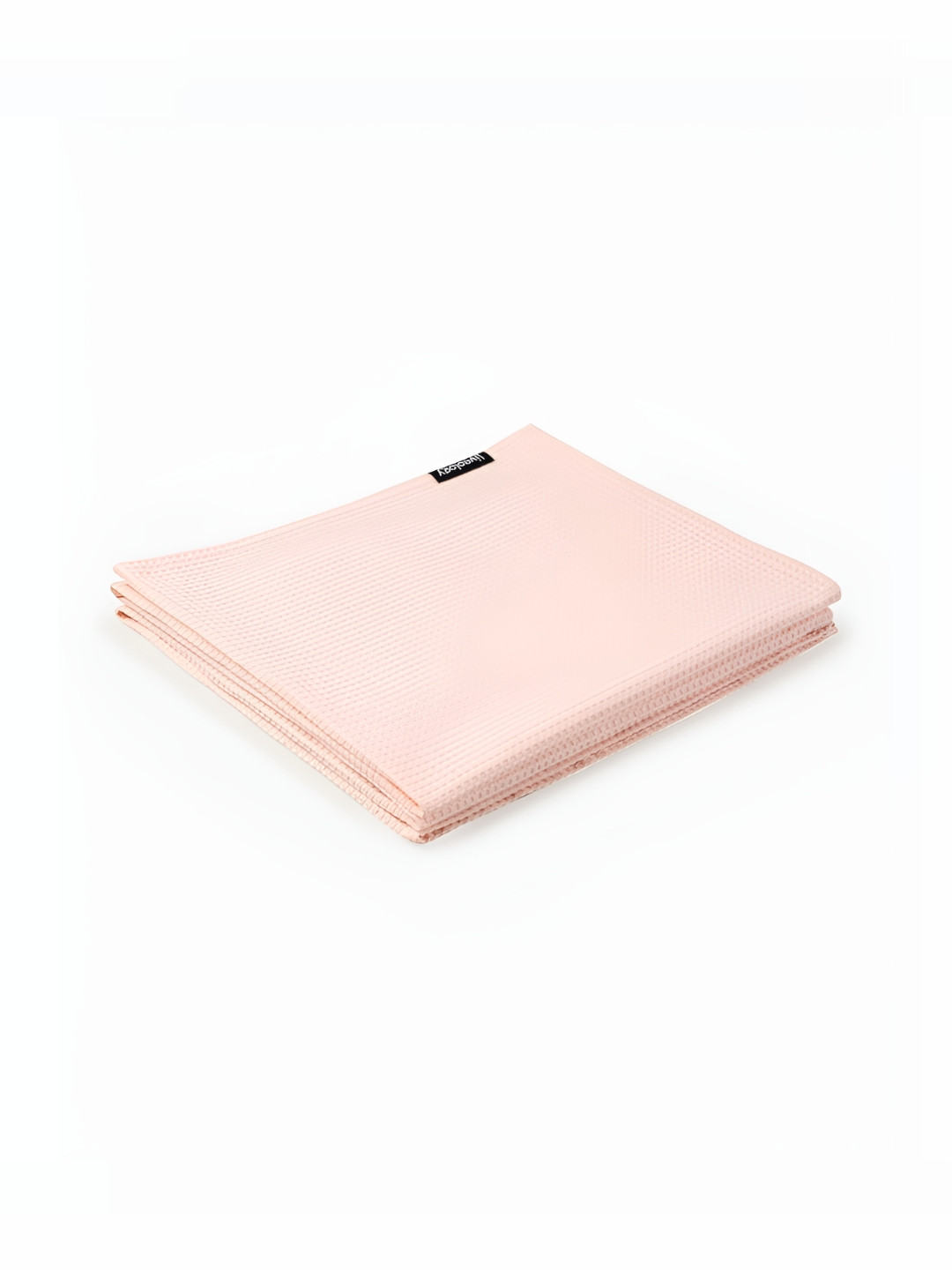 Liveology Sorrento Beige Waffle Blush Solid Cotton 270 GSM Bath Towel