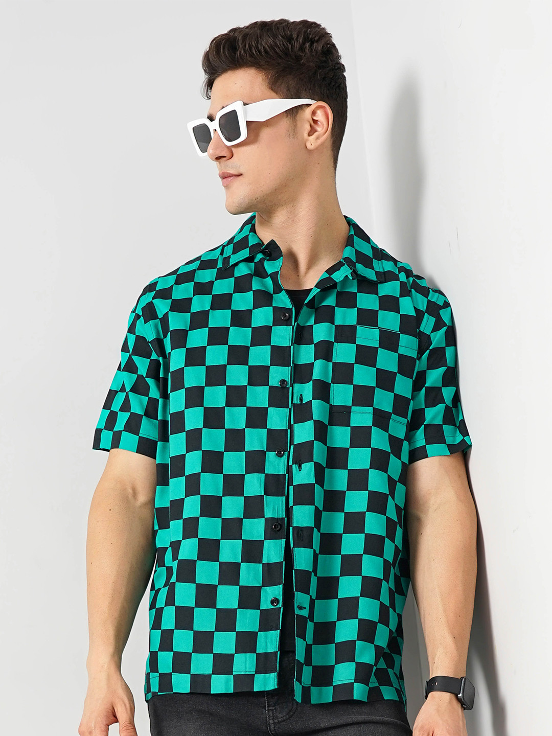 Celio Demon Slayer Short Sleeves Cotton Casual Shirt