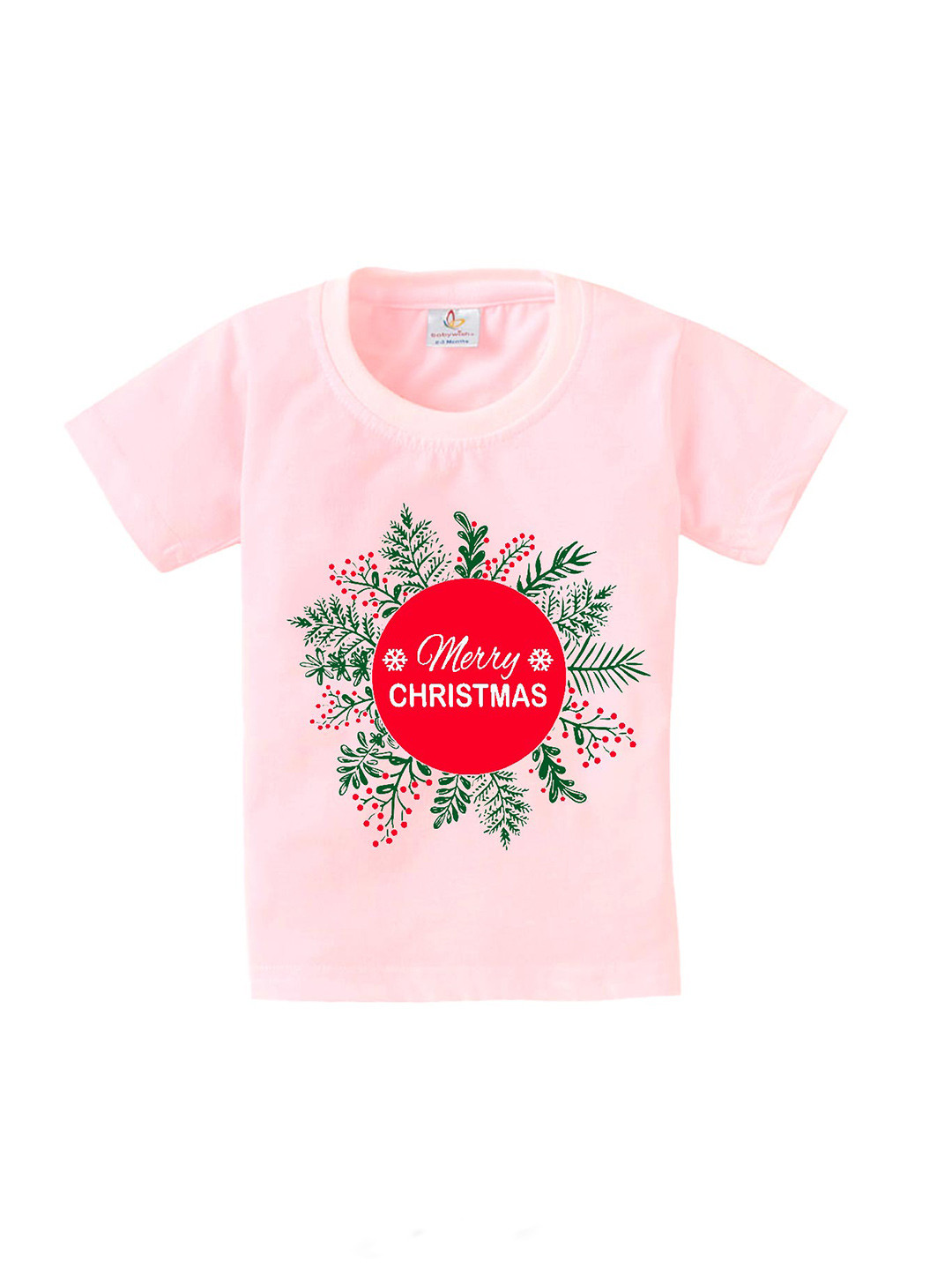 Babywish Kids Christmas Printed Quickly Dry Cotton Relaxed Fit T-Shirt