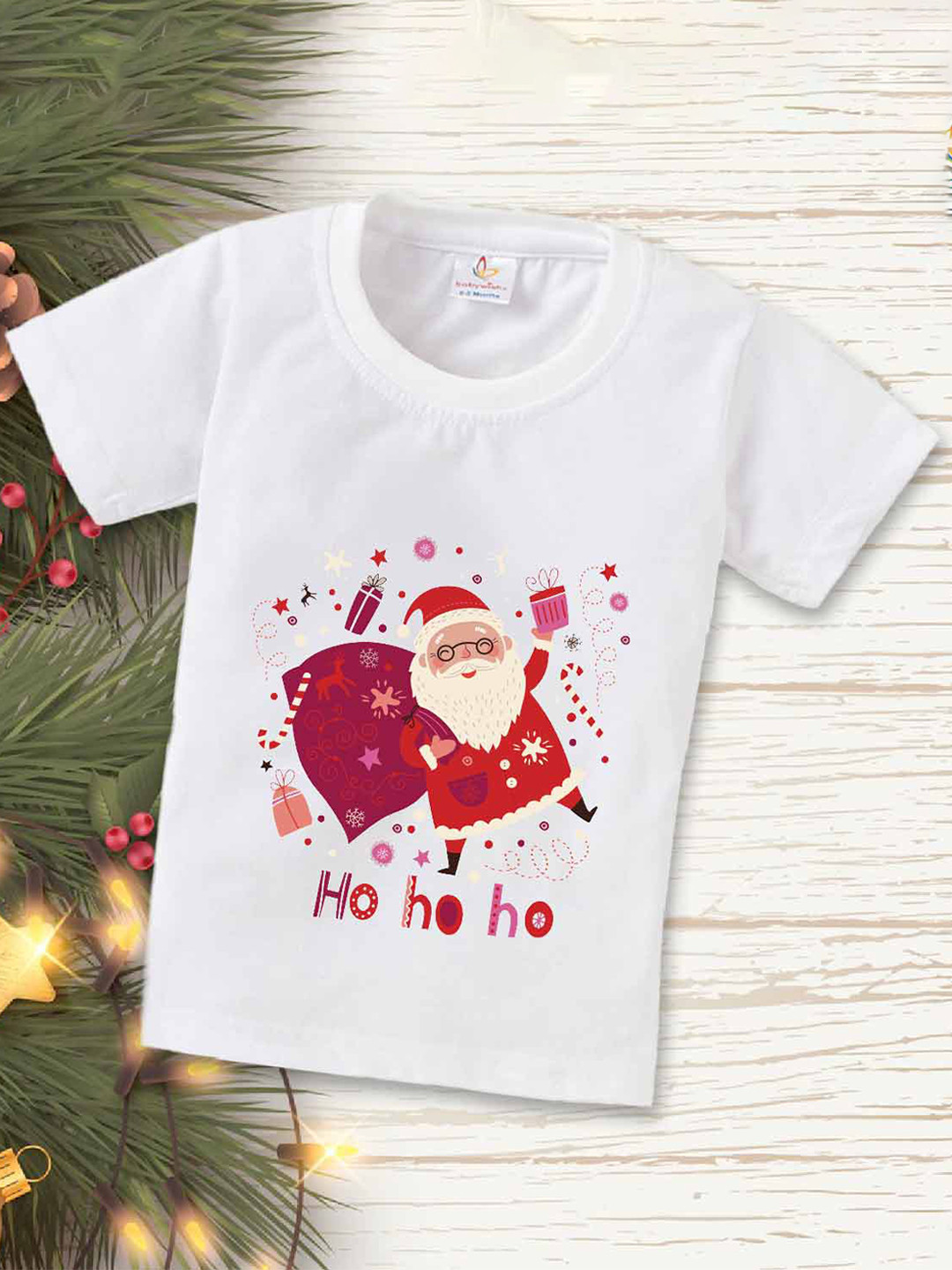 Babywish Kids Relaxed Fit Graphic Printed Cotton T-shirt