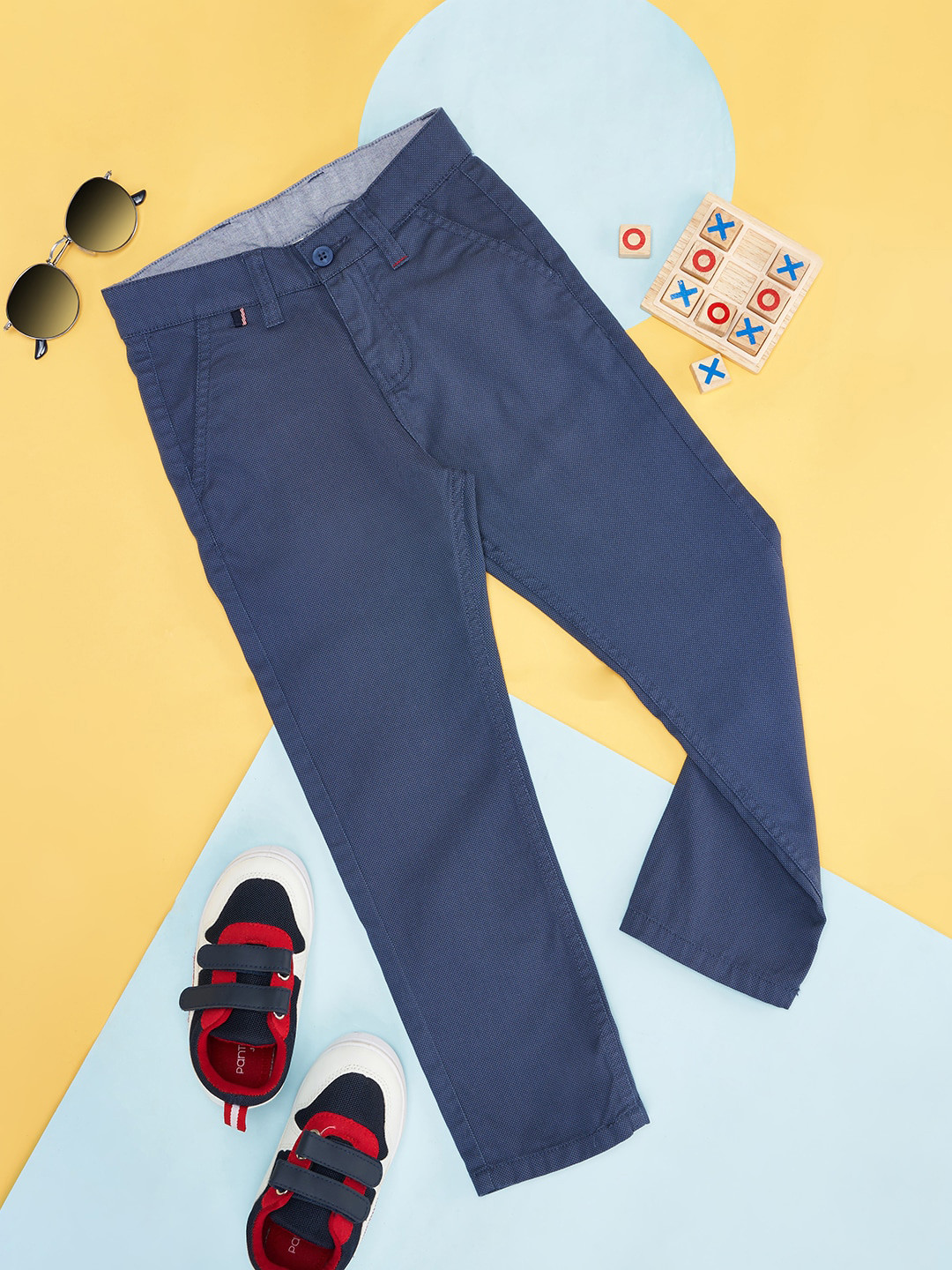 Pantaloons Junior Boys Cotton Low-Rise Trousers