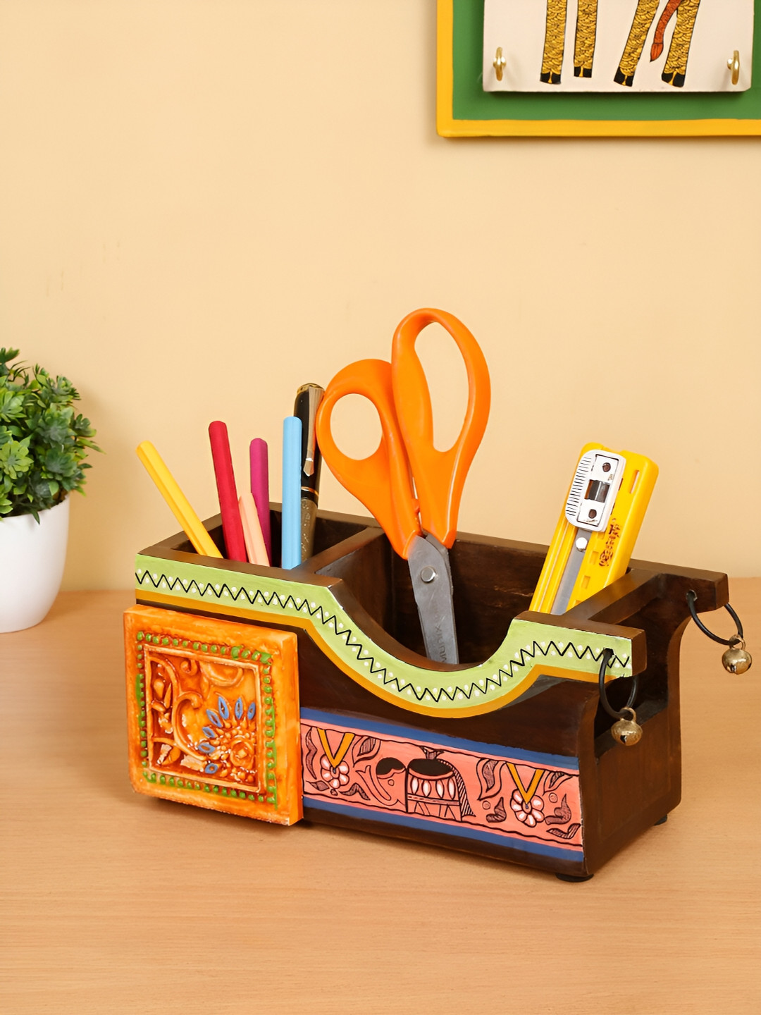 Shilpkara Brown Reusable Desk Organiser Organisers