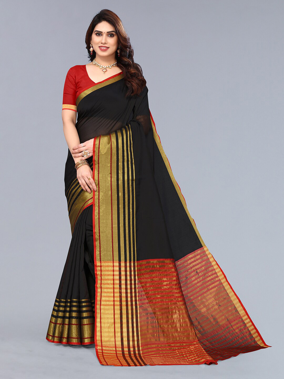 vj fashion Silk Cotton Saree