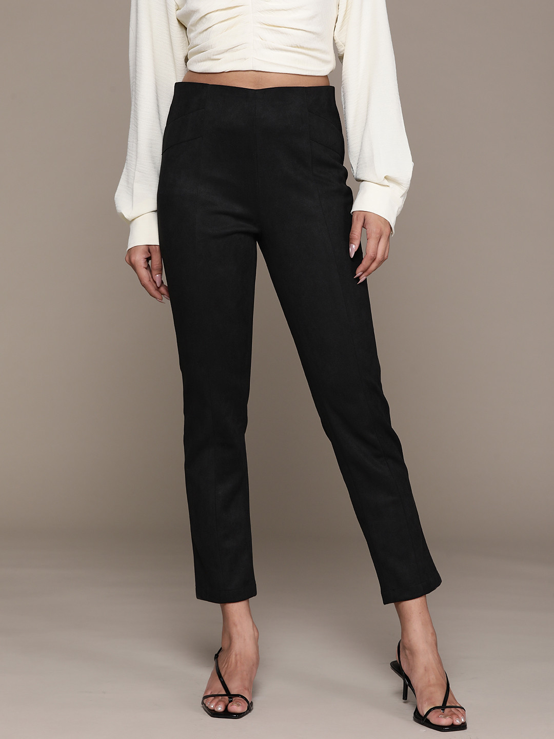 Label Ritu Kumar Women Skinny Fit Trousers