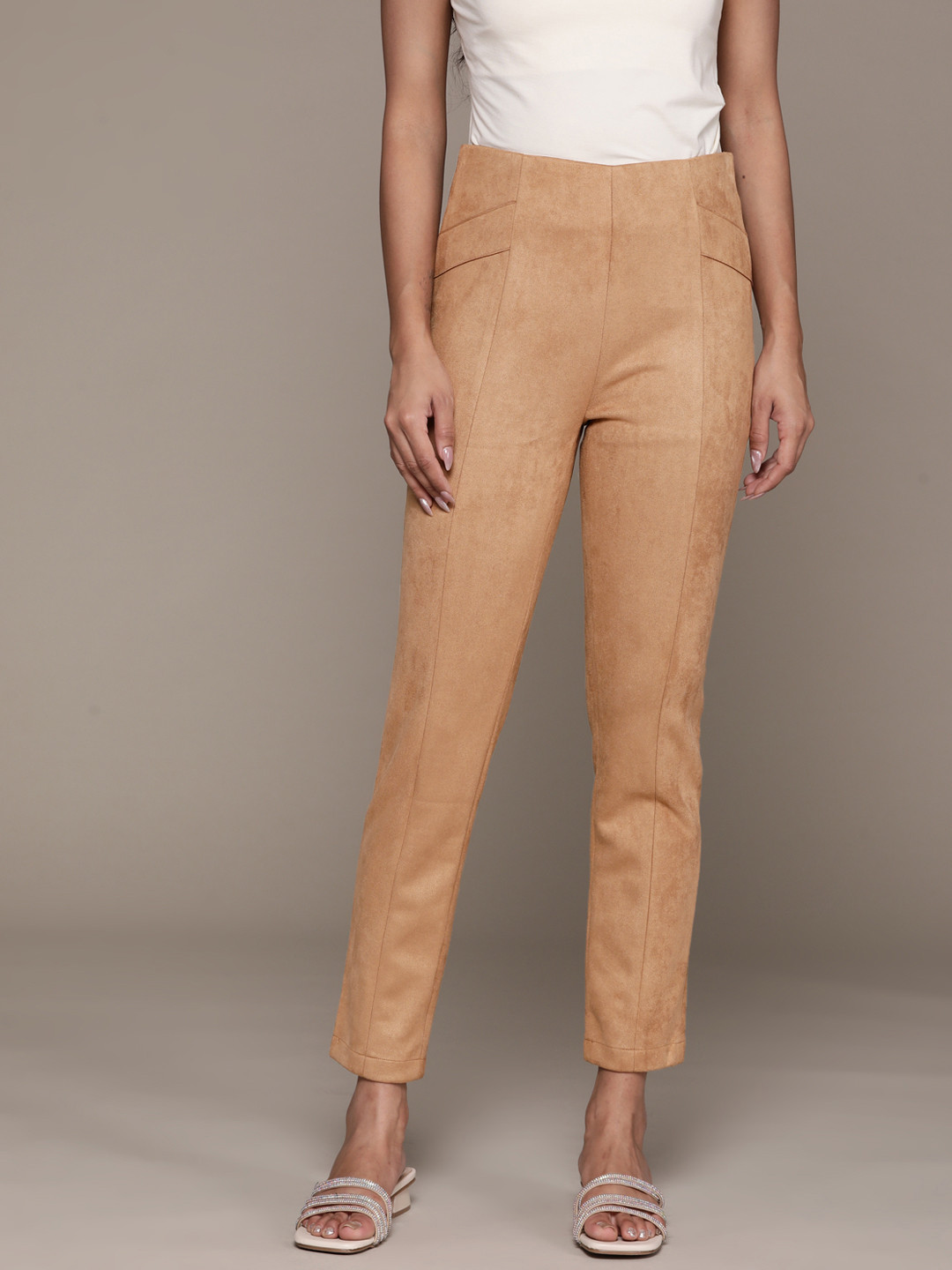 Label Ritu Kumar Women Skinny Fit Trousers