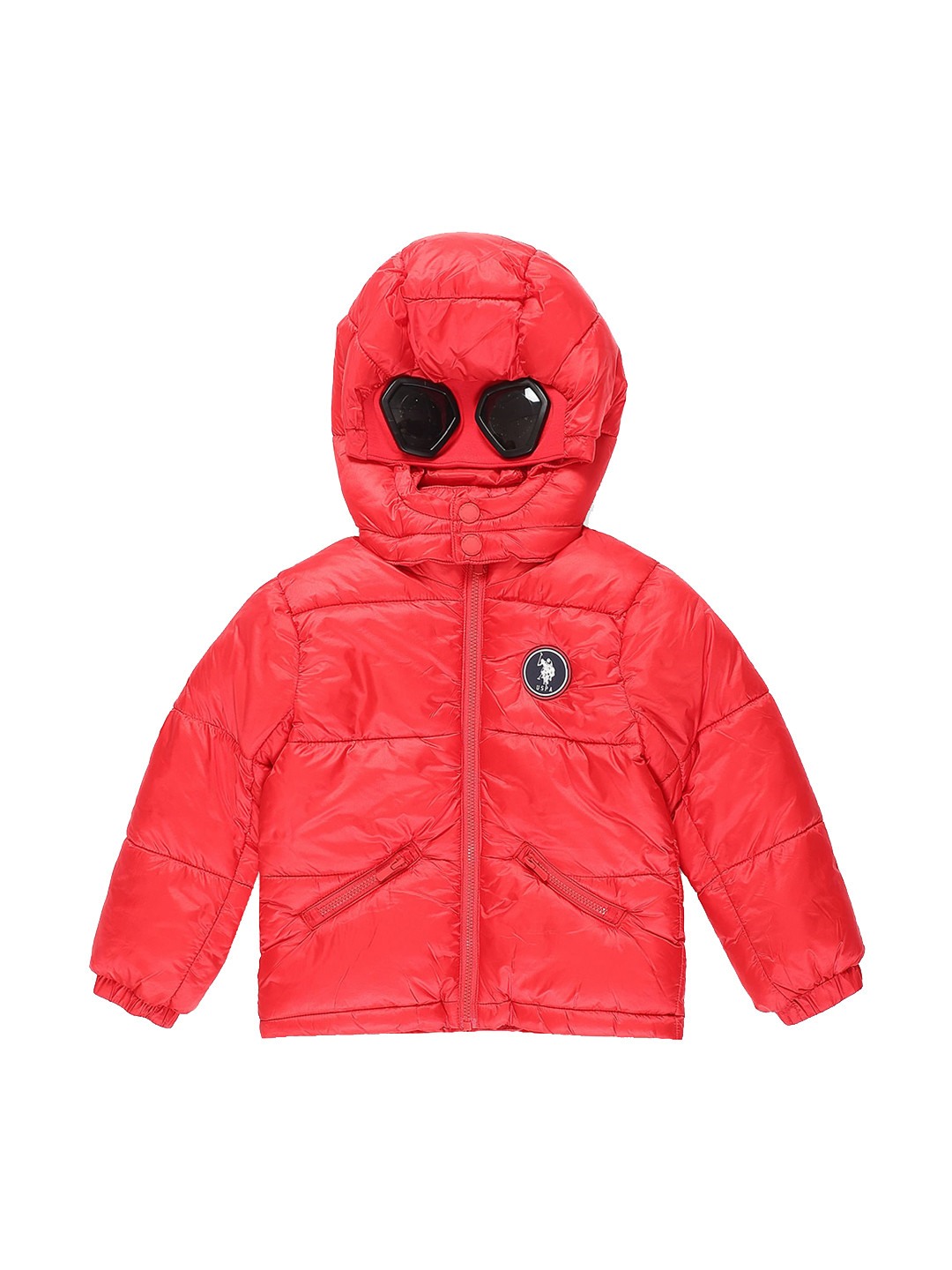 U.S. Polo Assn. Kids Boys Sunglasses Hooded Puffer Jacket