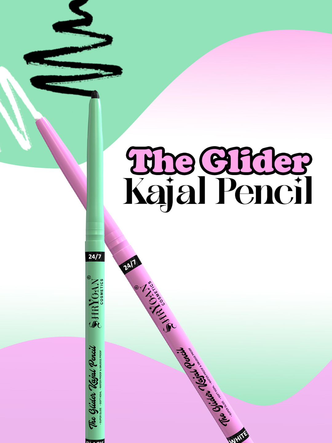 SHRYOAN The Glider Kajal Pencil - 1.35g - White