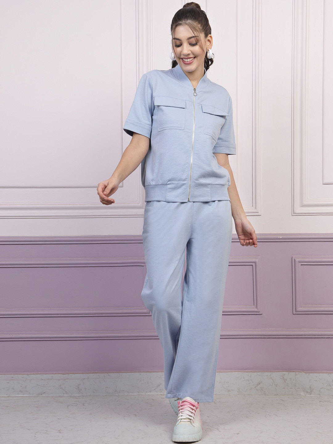 Athena Mandarin Collar Sweatshirt & Trousers